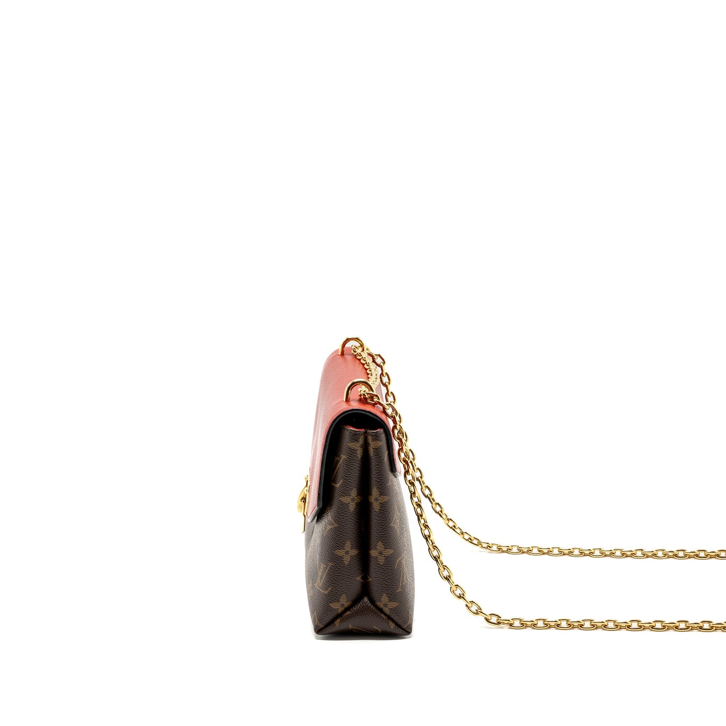 Louis Vuitton Pallas Chain Purse Monogram Canvas/ Leather Cerise