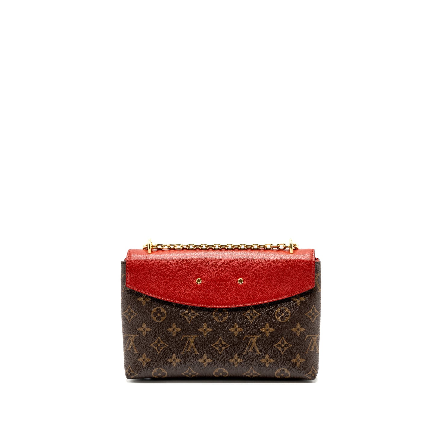 Louis Vuitton Pallas Chain Purse Monogram Canvas/ Leather Cerise