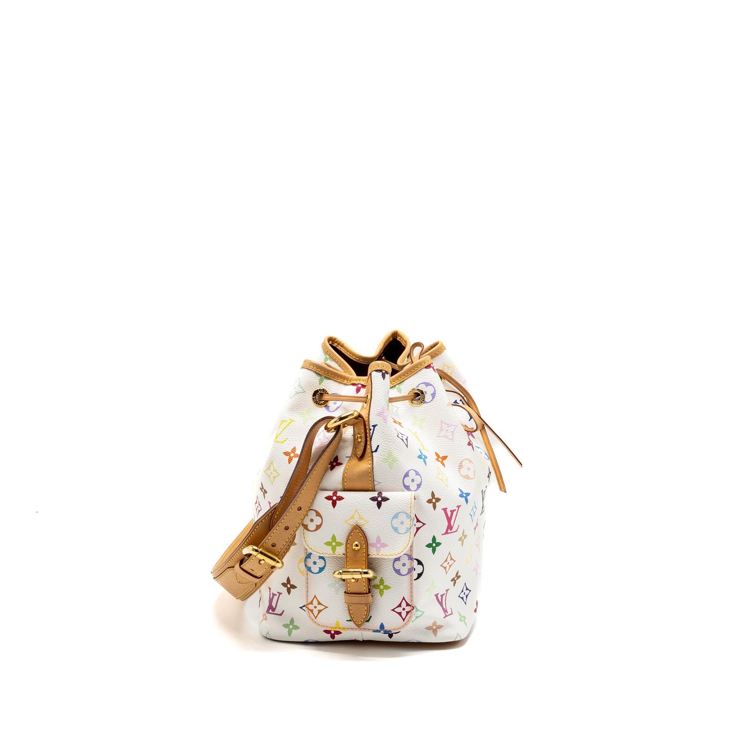 Louis Vuitton Petit Noe White Multicolour Monogram Canvas