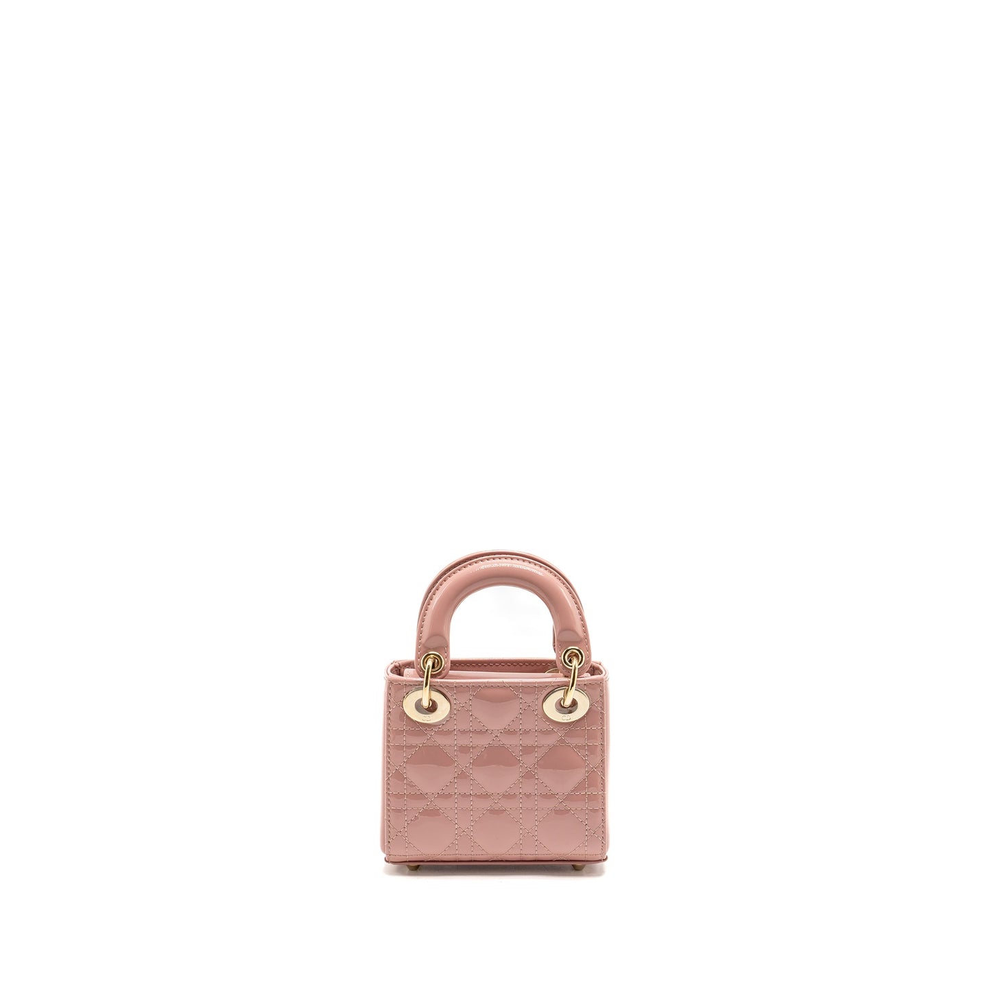 Dior Micro Lady dior patent leather dark pink