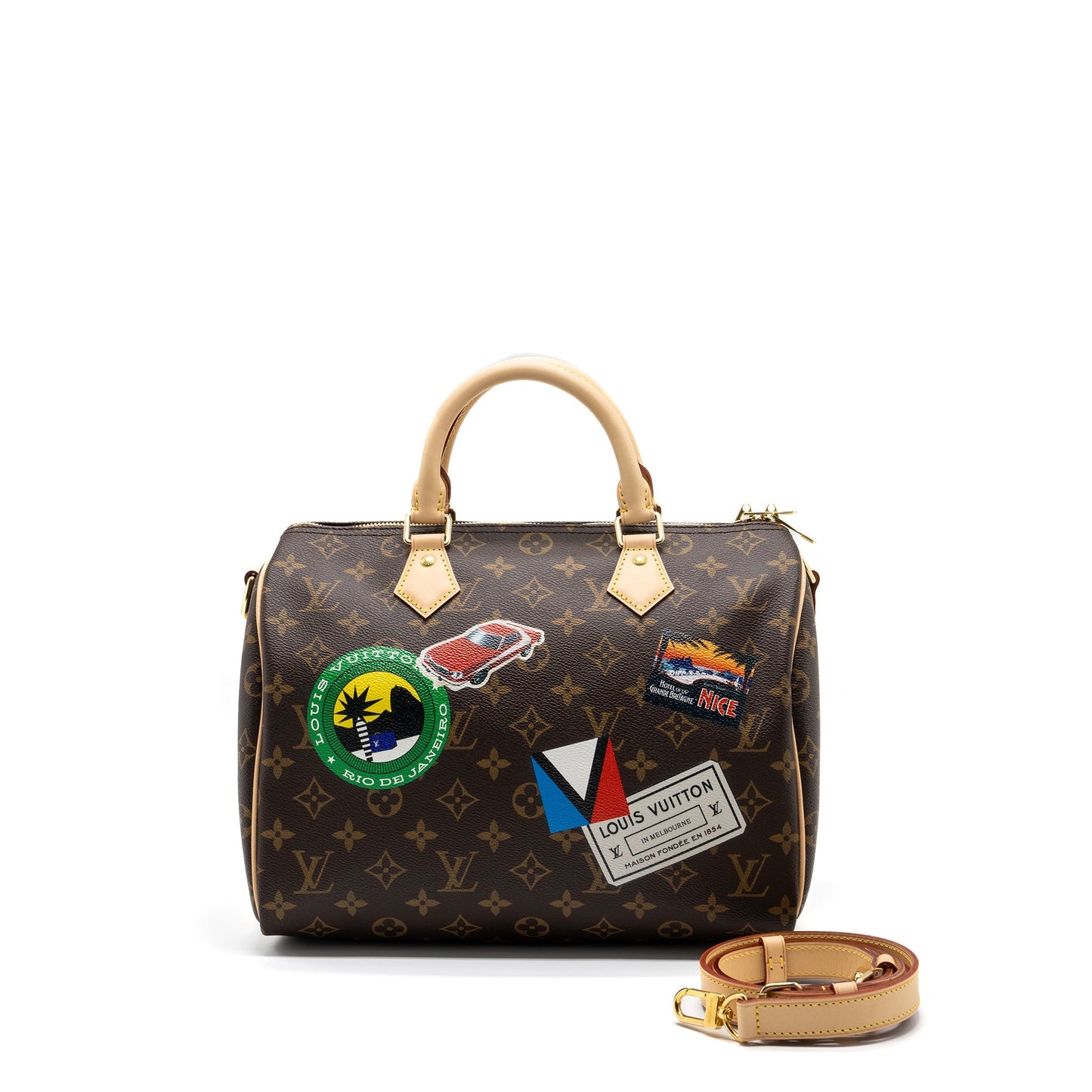 Louis Vuitton Speedy Bandouliere 30 My World Tour Monogram Canvas