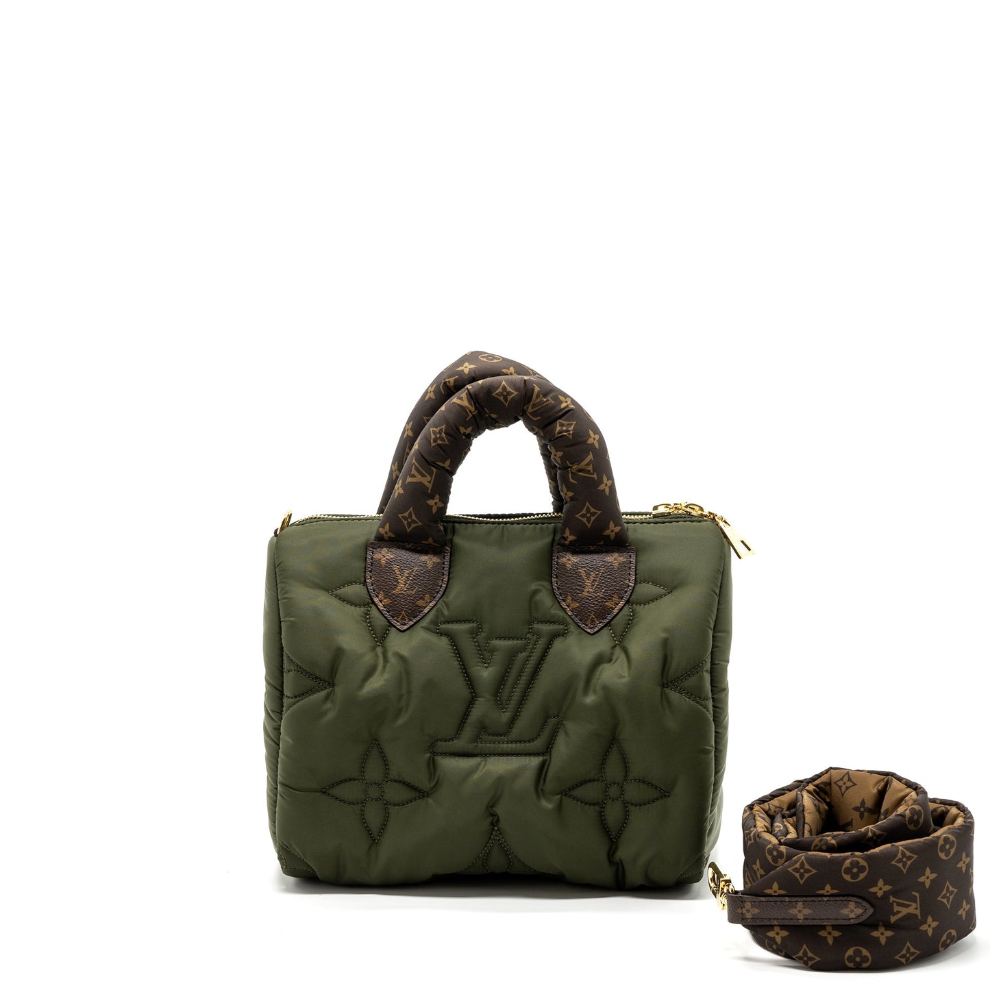 Louis Vuitton Pillow Speedy 25 Nylon Khaki Green/ Multicolour (New Version)