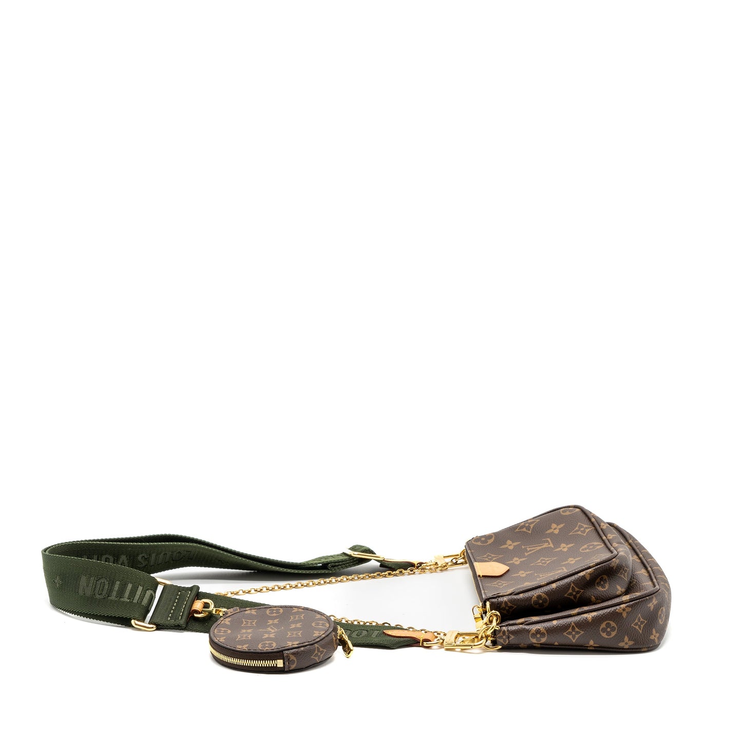 Louis Vuitton Multi Pochette Accessories Monogram Canvas Khaki