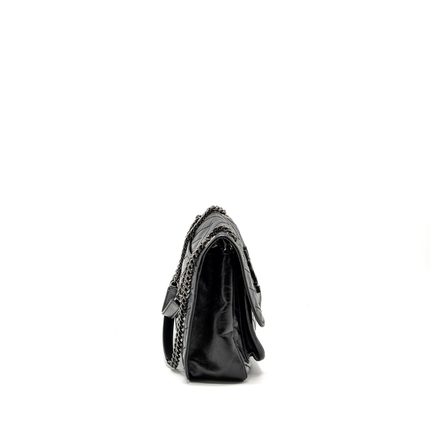 Saint Laurent Medium Niki Calfskin Black Ruthenium Hardware