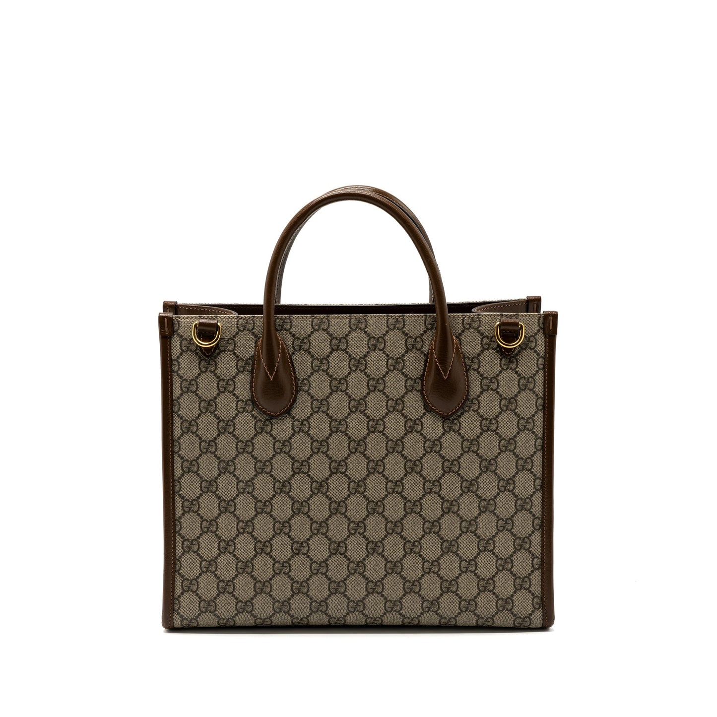 Gucci small tote Purse supreme canvas / brown