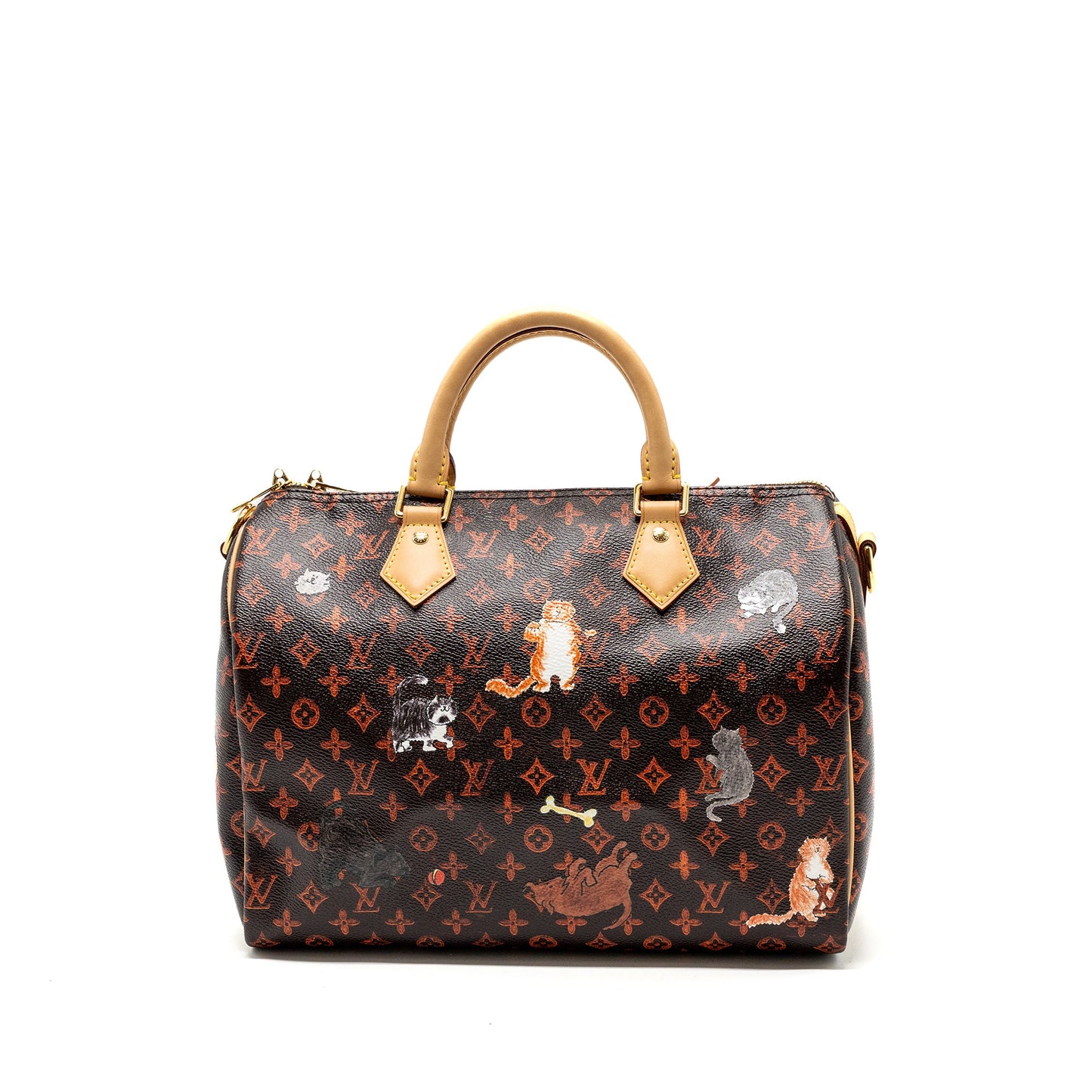Louis Vuitton Speedy Bandouliere 30 Catogram Limited Edition Canvas