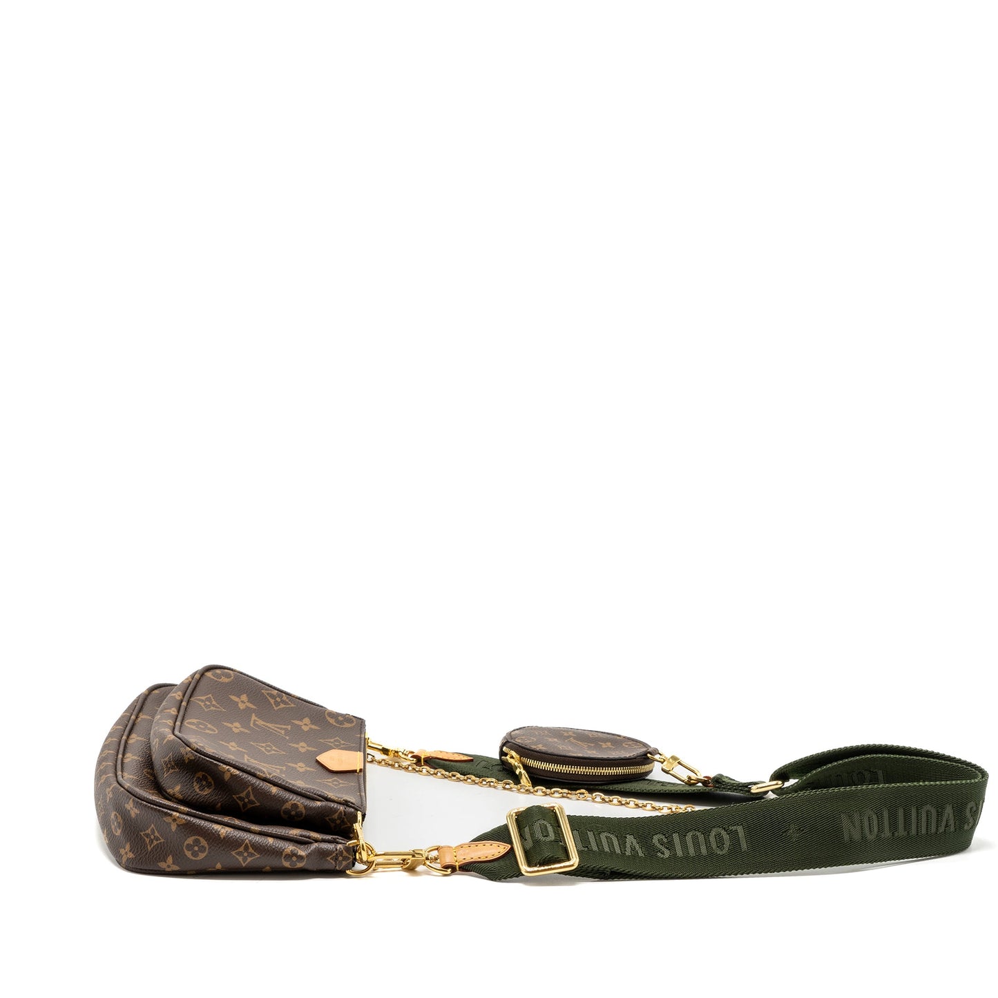 Louis Vuitton Multi Pochette Accessories Monogram Canvas Khaki