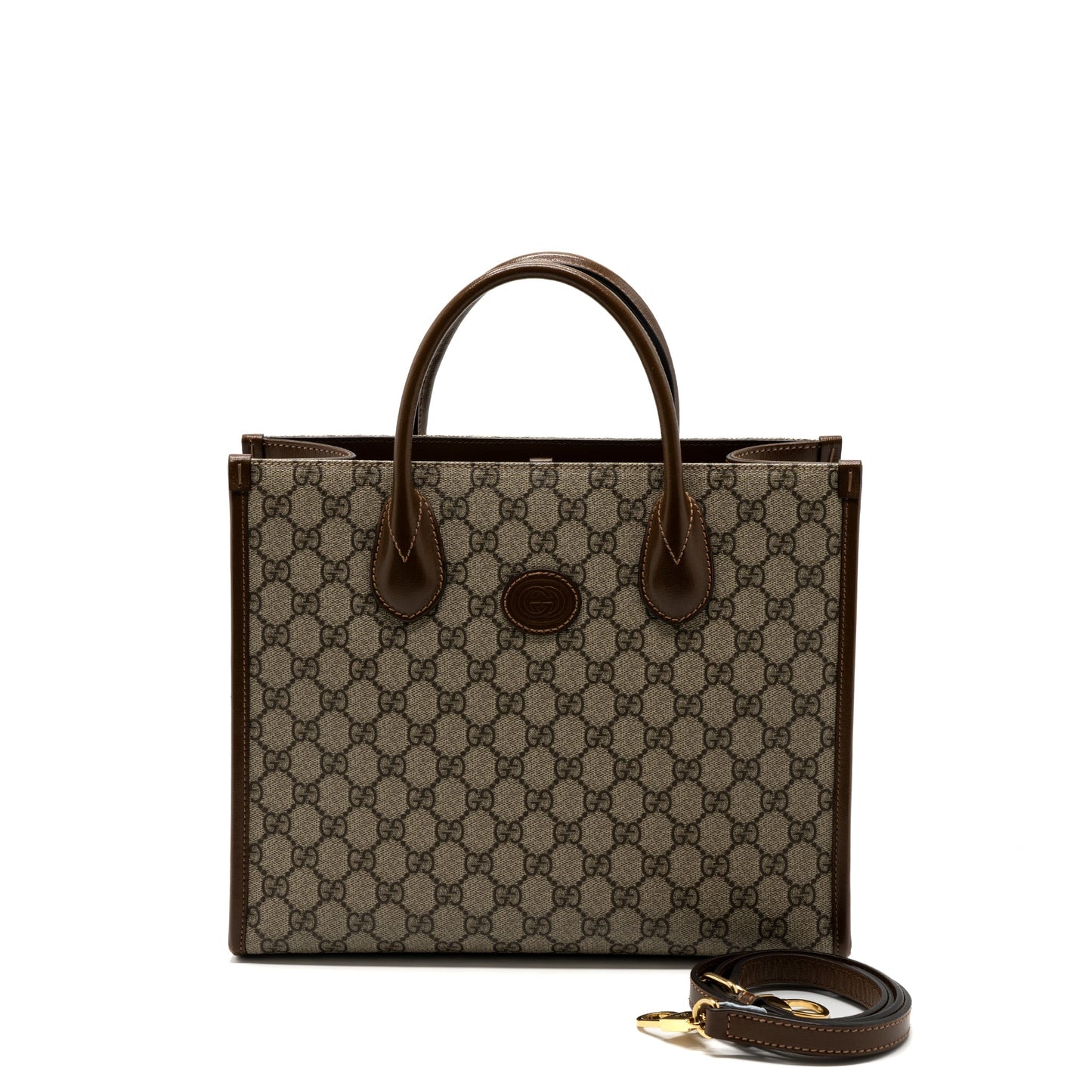 Gucci small tote Purse supreme canvas / brown