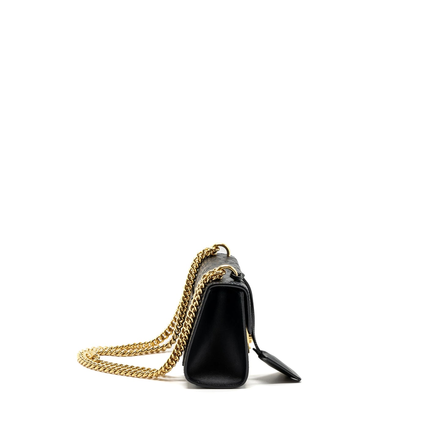 Gucci padlock chain Purse calfskin black