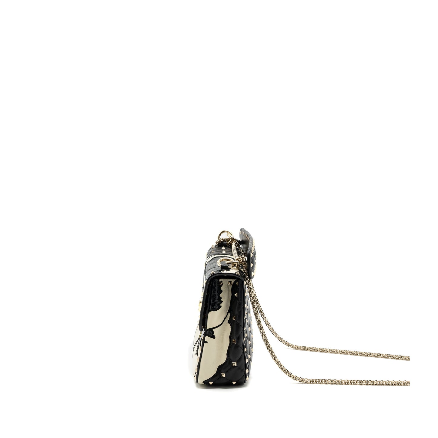 Valentino Garavani Rockstud Spike Mini Purse Leather/ Python Multicolour