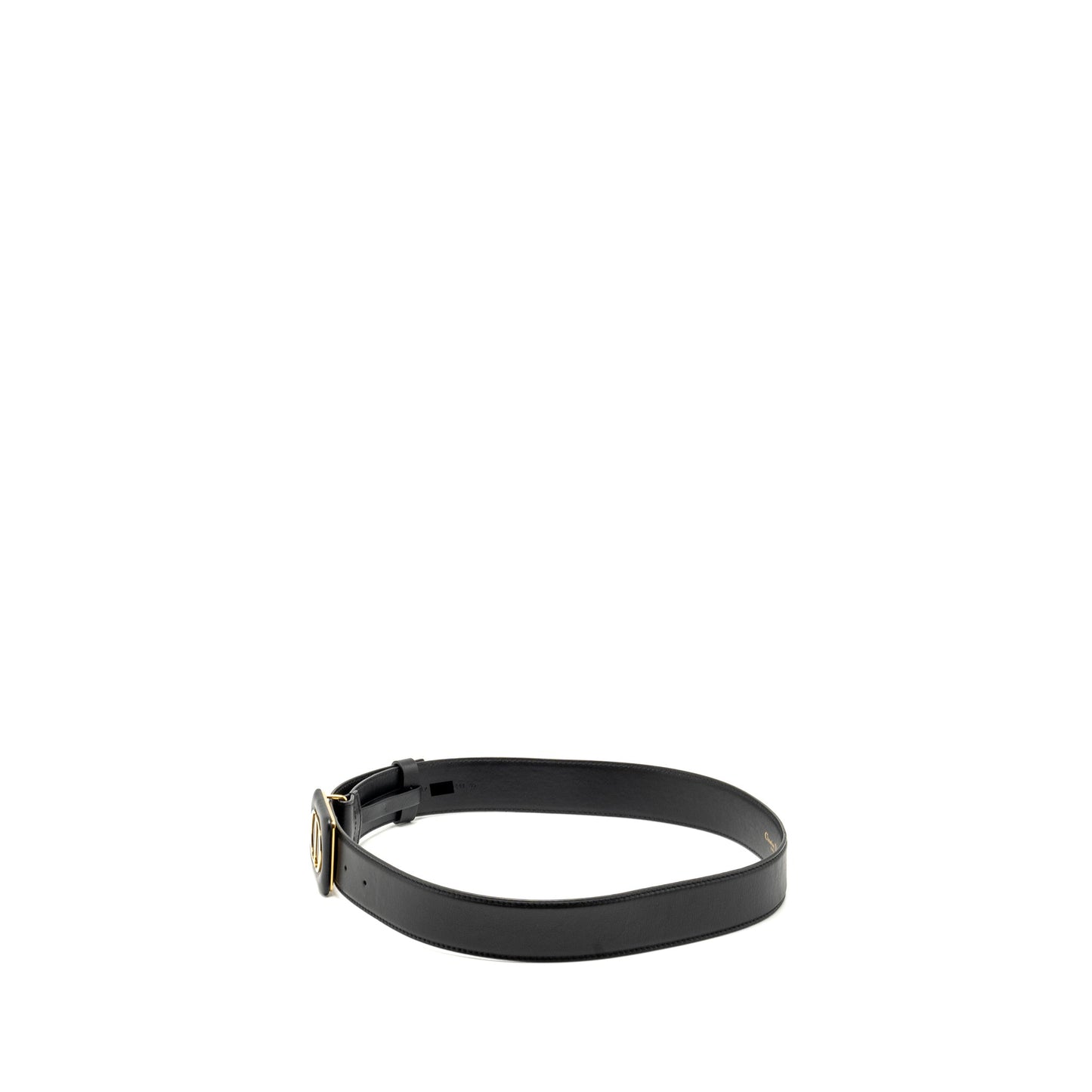 Dior size 80 30 Montaigne belt leather belt black