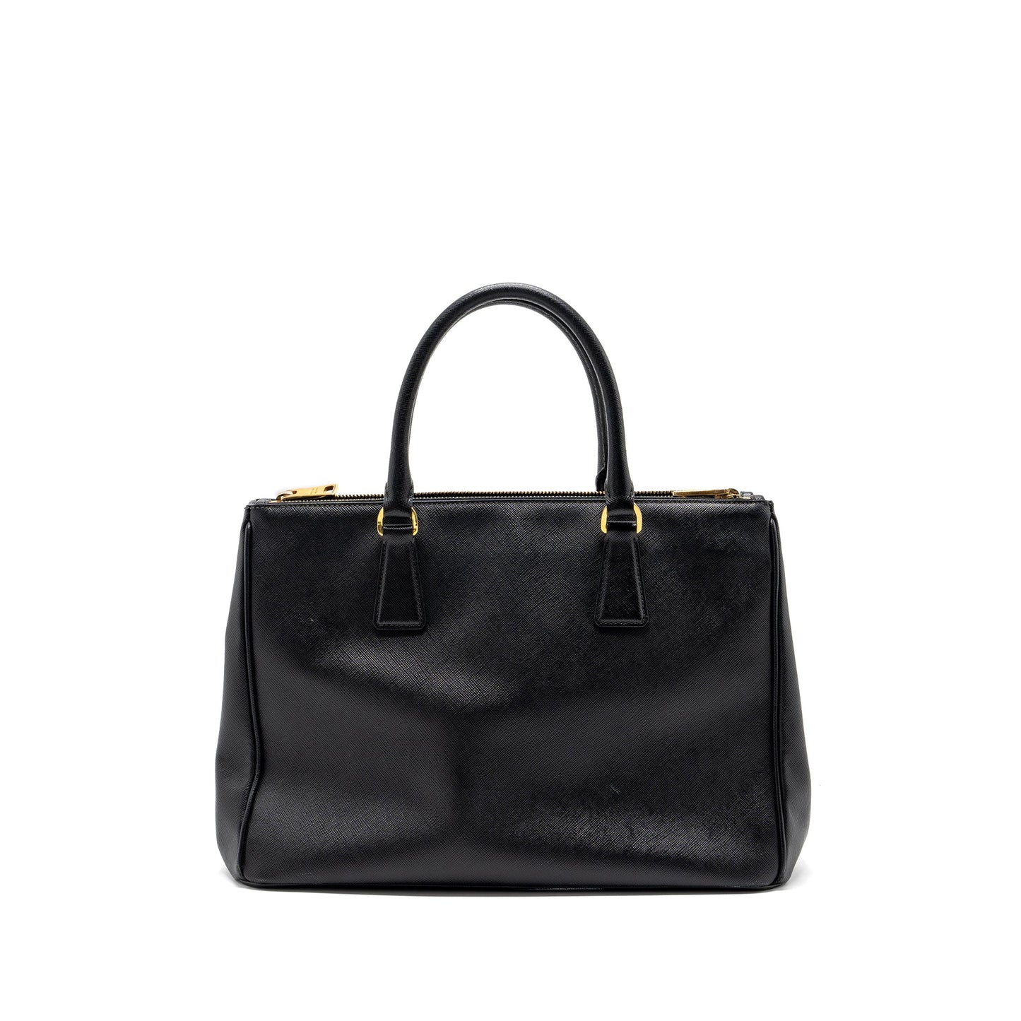 Prada Saffiano Tote Purse Calfskin Black