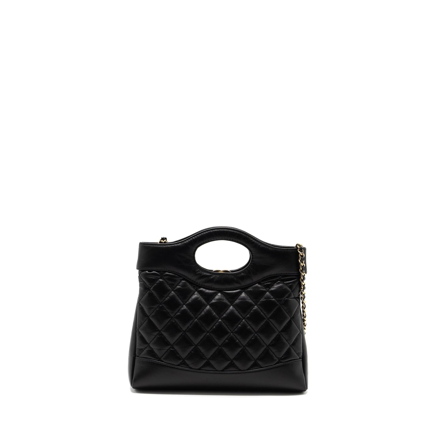 Chanel 23A Mini 31 Bag Calfskin Black LGHW (Microchip)