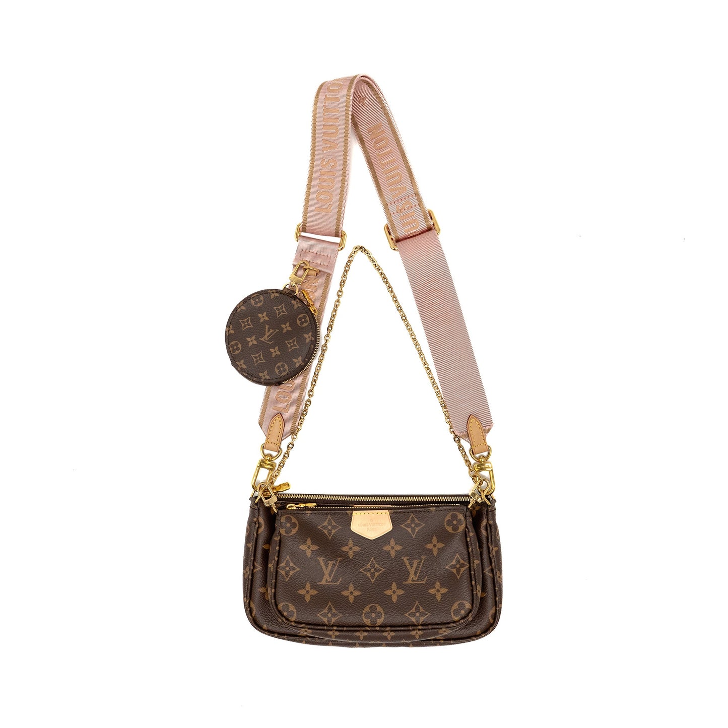 Louis Vuitton Multi Pochette Accessories Monogram Canvas Strap