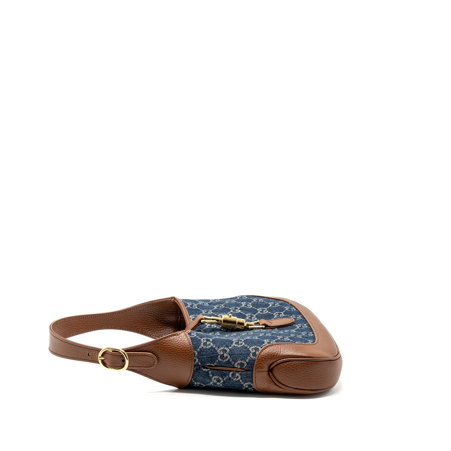 Gucci Jackie 1961 small Mini Purse calfskin blue/ brown