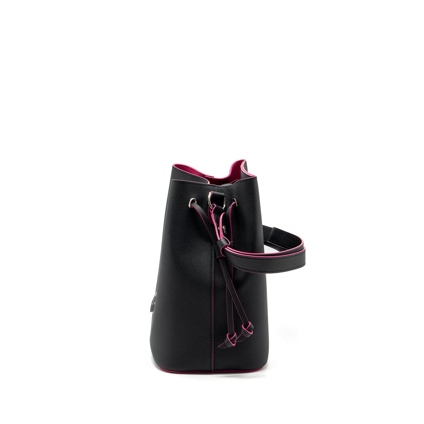 Louis Vuitton Lockme Bucket Purse Calfskin Black/Pink