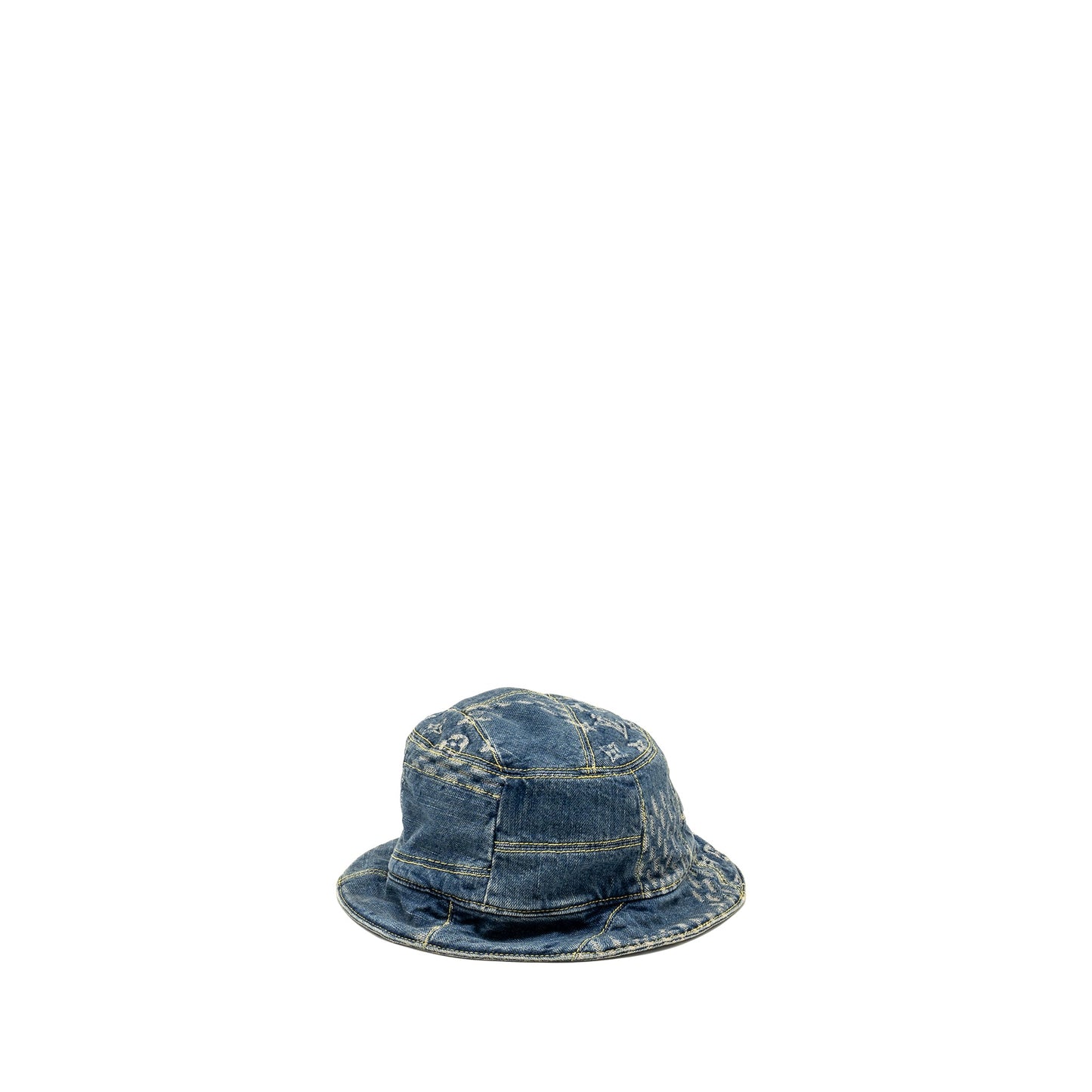 Louis Vuitton Ã Nigo Size 58 Damier Bucket Hat Denim Blue