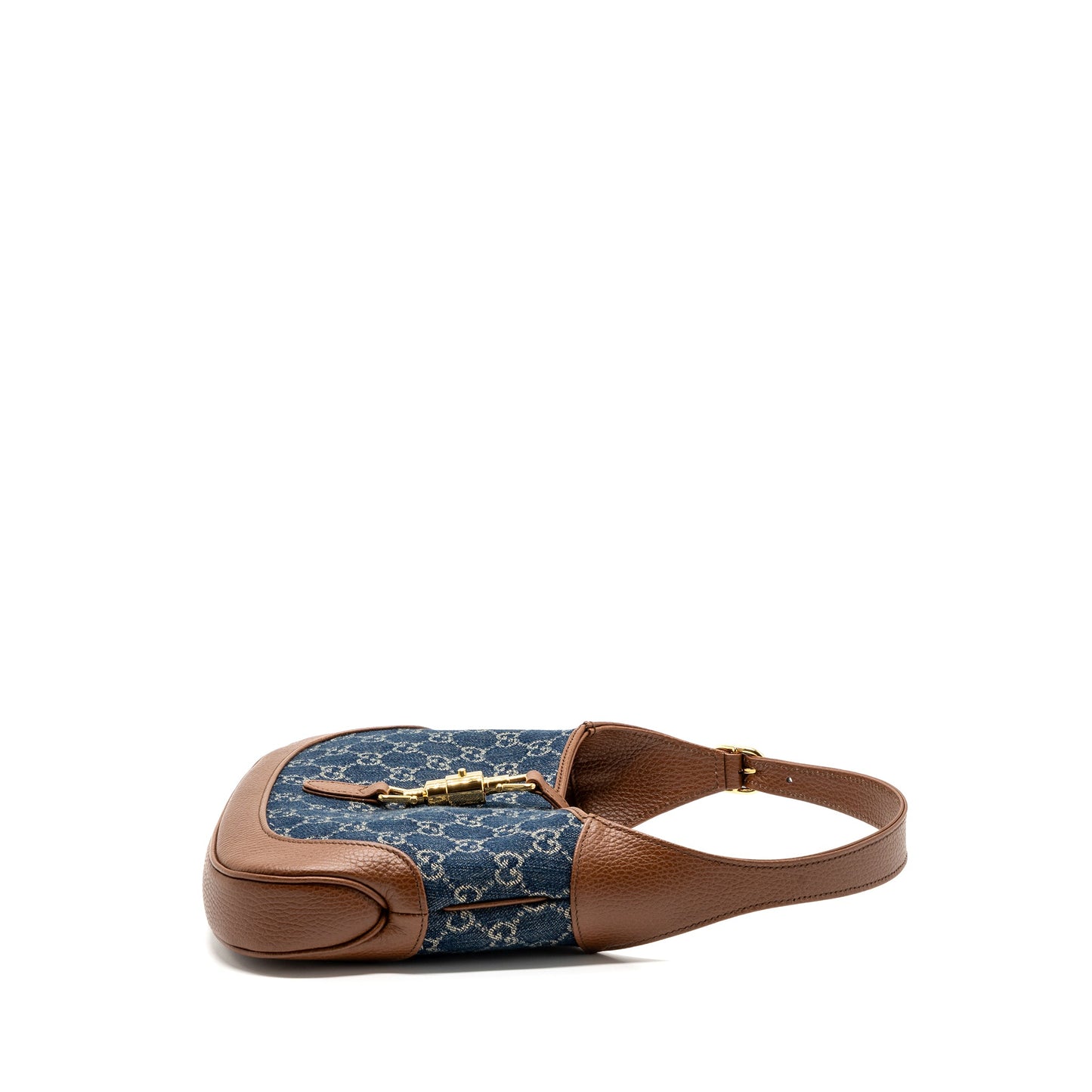 Gucci Jackie 1961 small Mini Purse calfskin blue/ brown