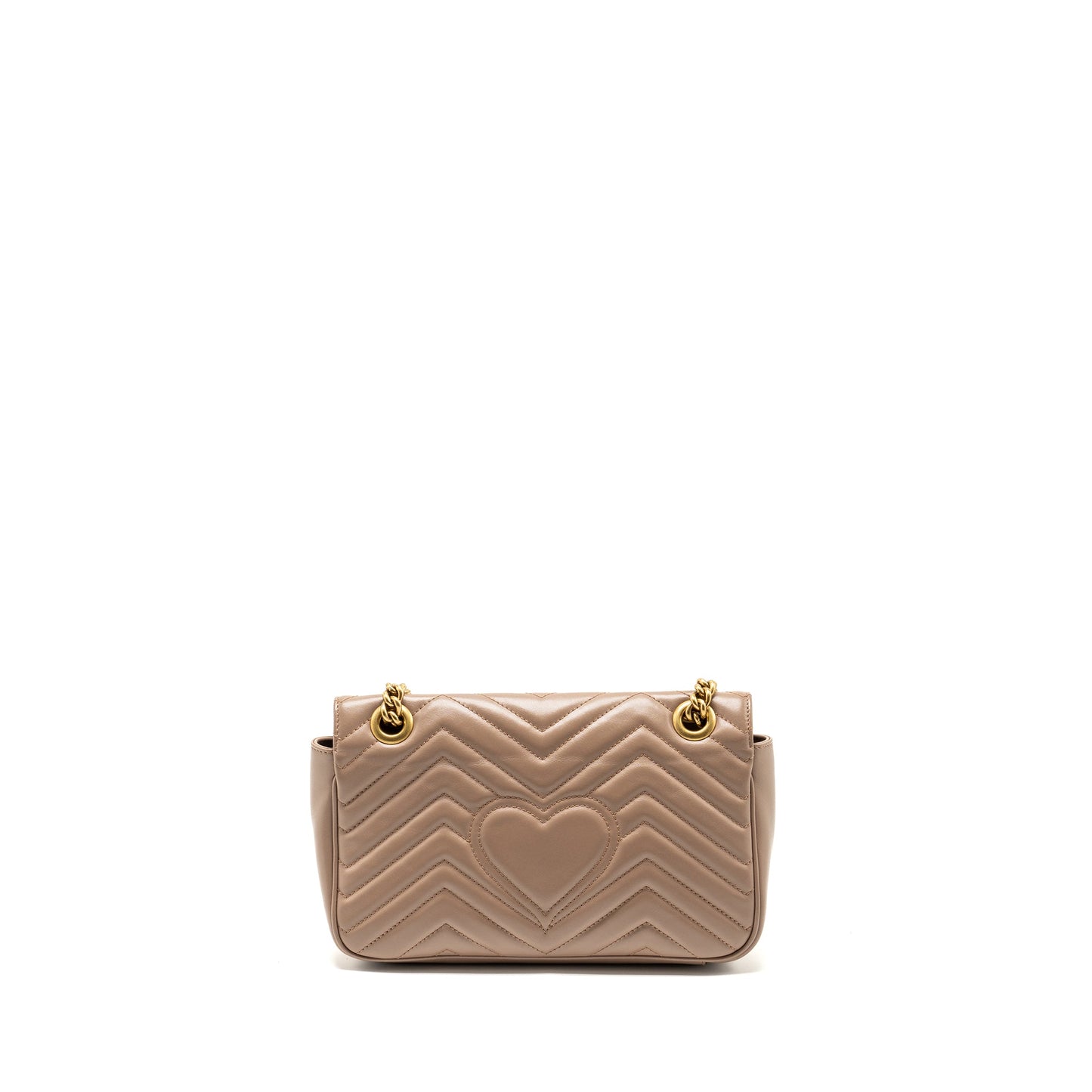 GUCCI Small Marmont Mini Purse Calfskin Beige