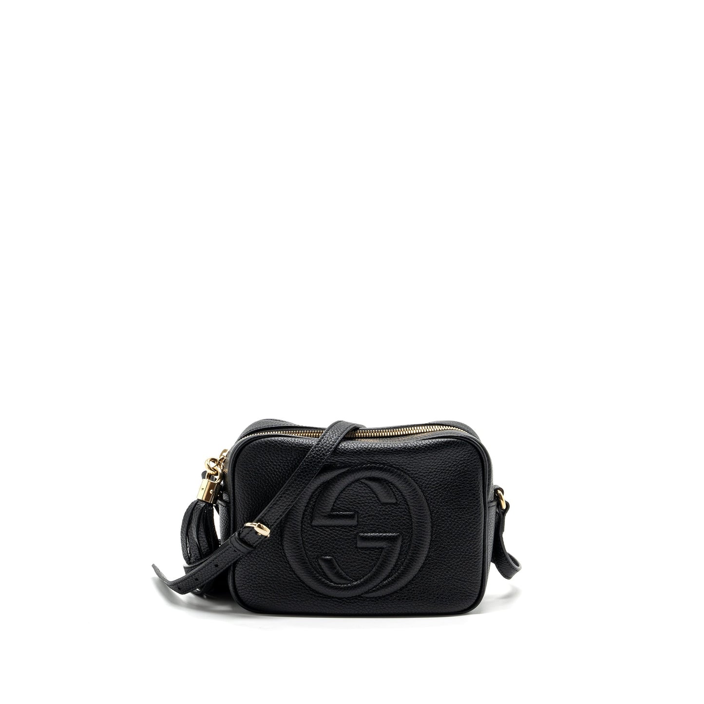 Gucci soho disco camera Purse grained calfskin black