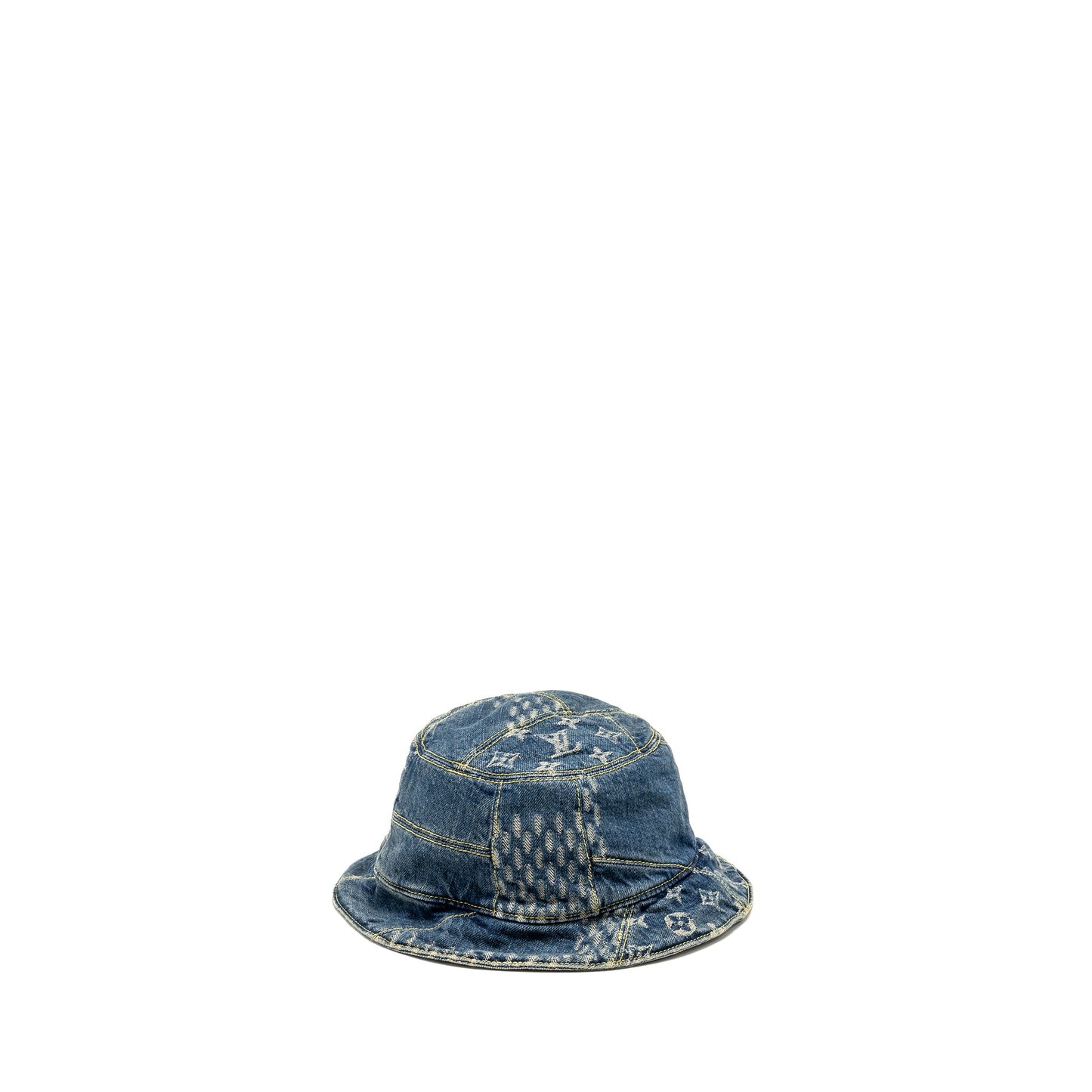 Louis Vuitton Ã Nigo Size 58 Damier Bucket Hat Denim Blue