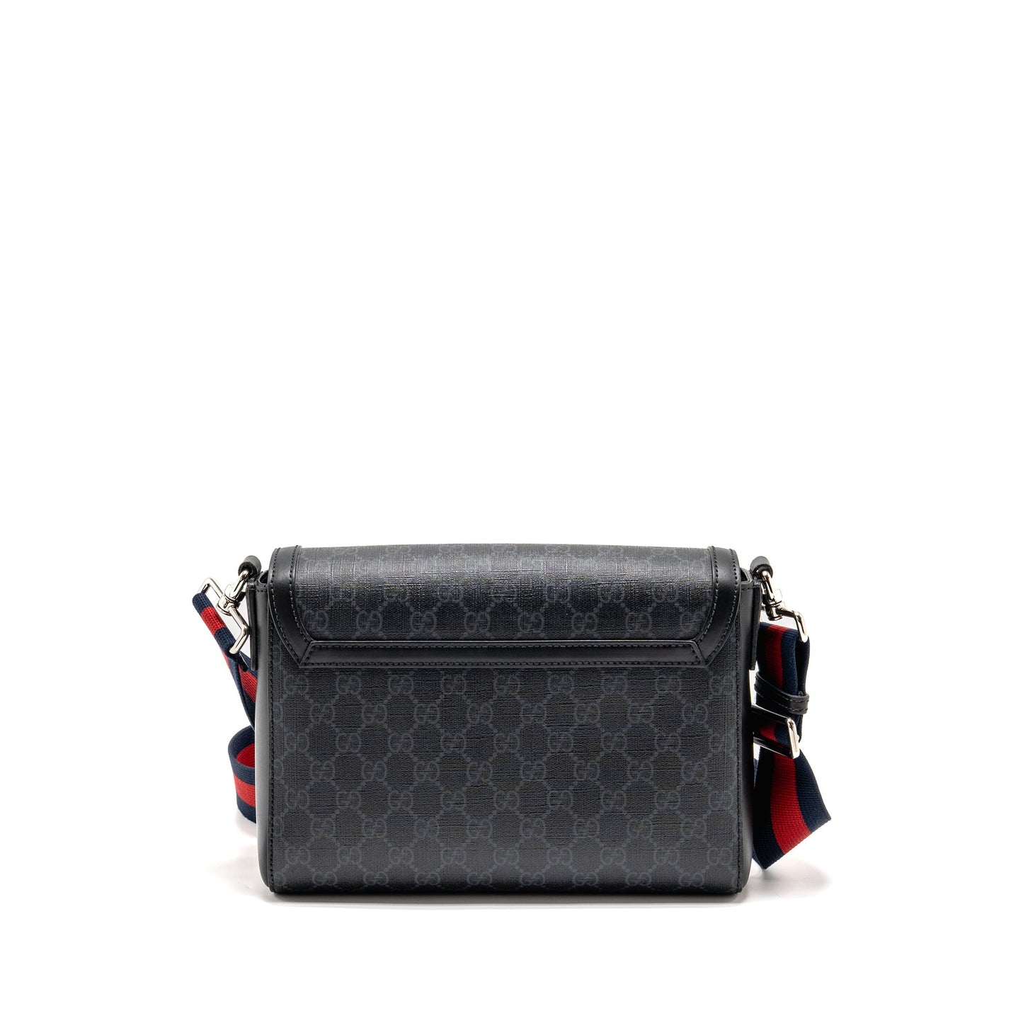 Gucci Messenger Purse Supreme Canvas Black Multicolour Strap