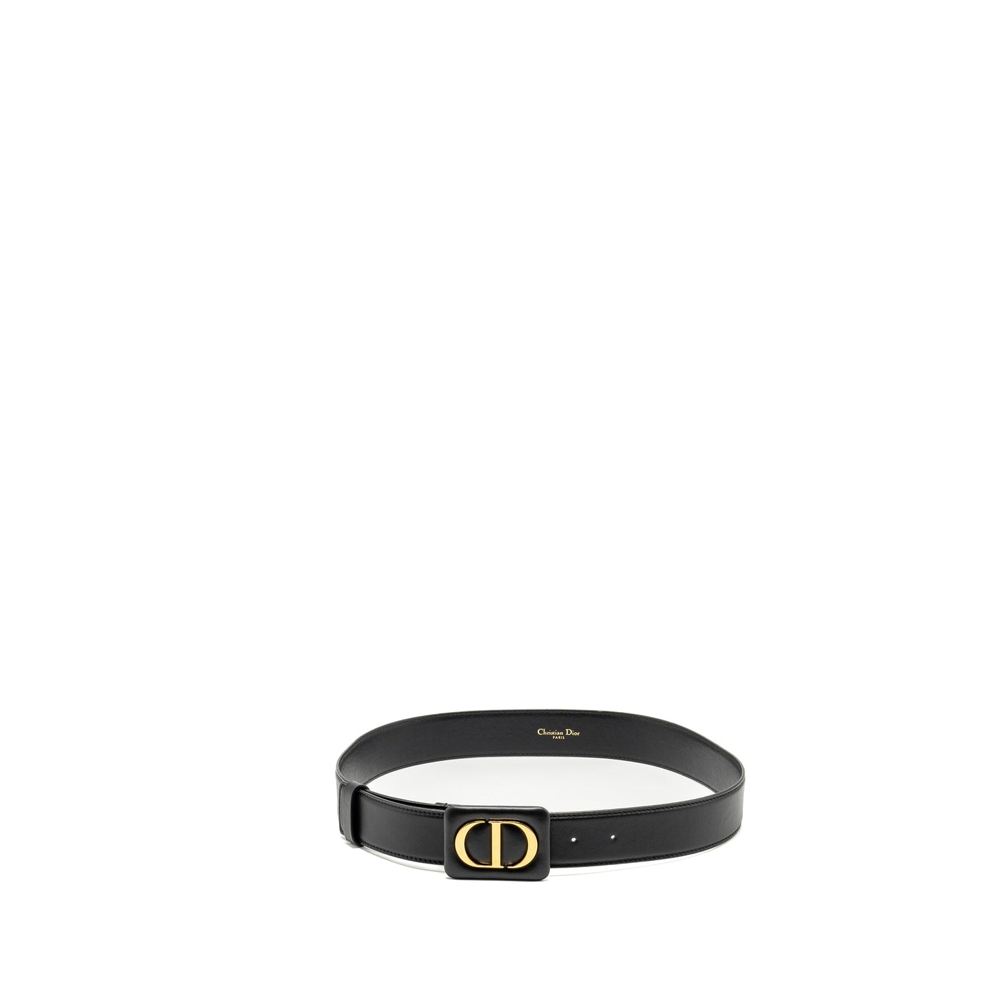 Dior size 80 30 Montaigne belt leather belt black