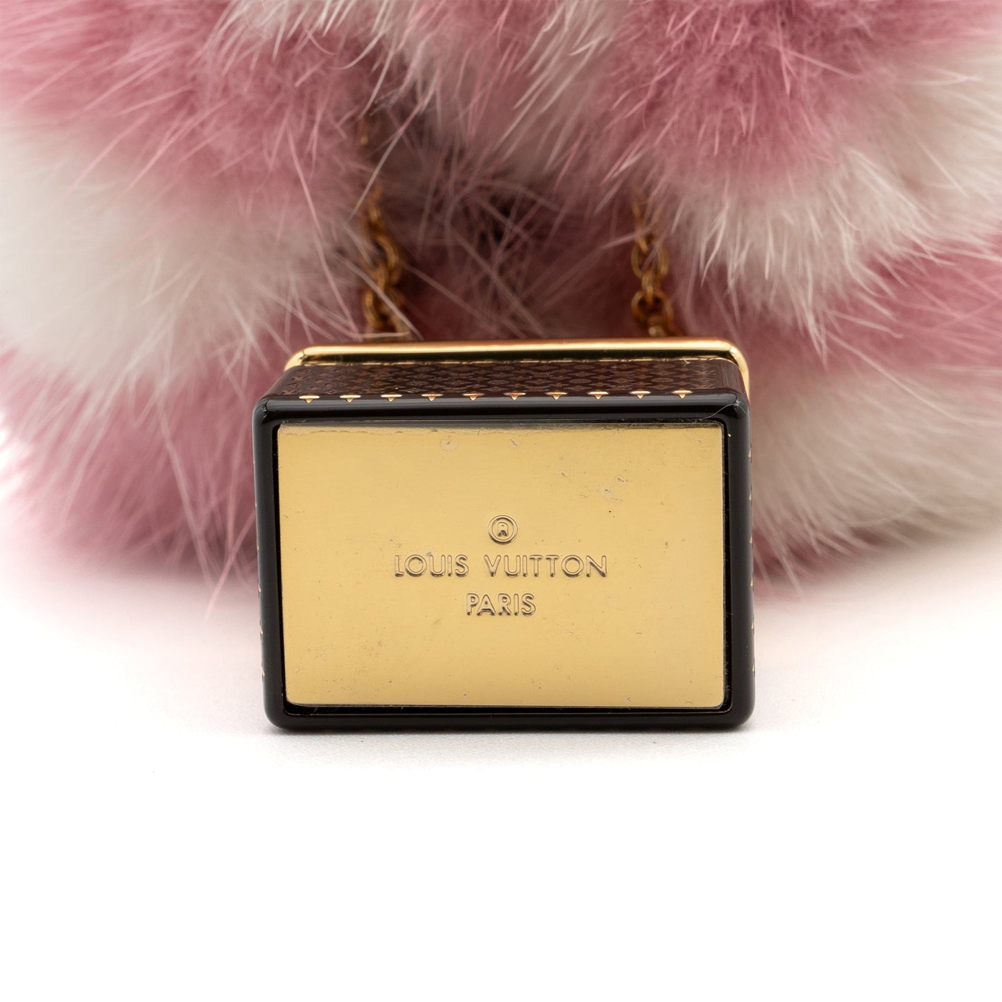 Louis Vuitton Vivienne hot air ballon Purse charm / key ring fur multicolour
