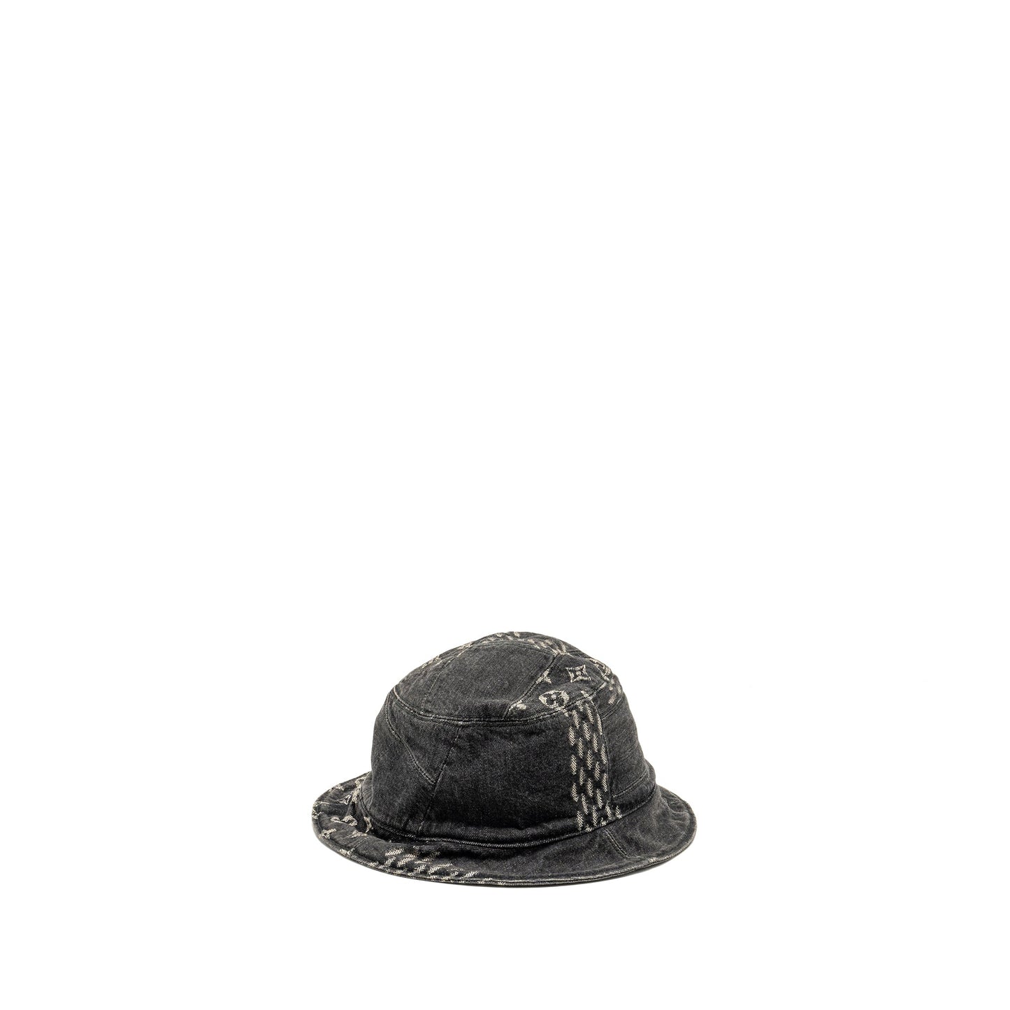 Louis Vuitton Ã Nigo Size 58 Damier Bucket Hat Denim BLACK