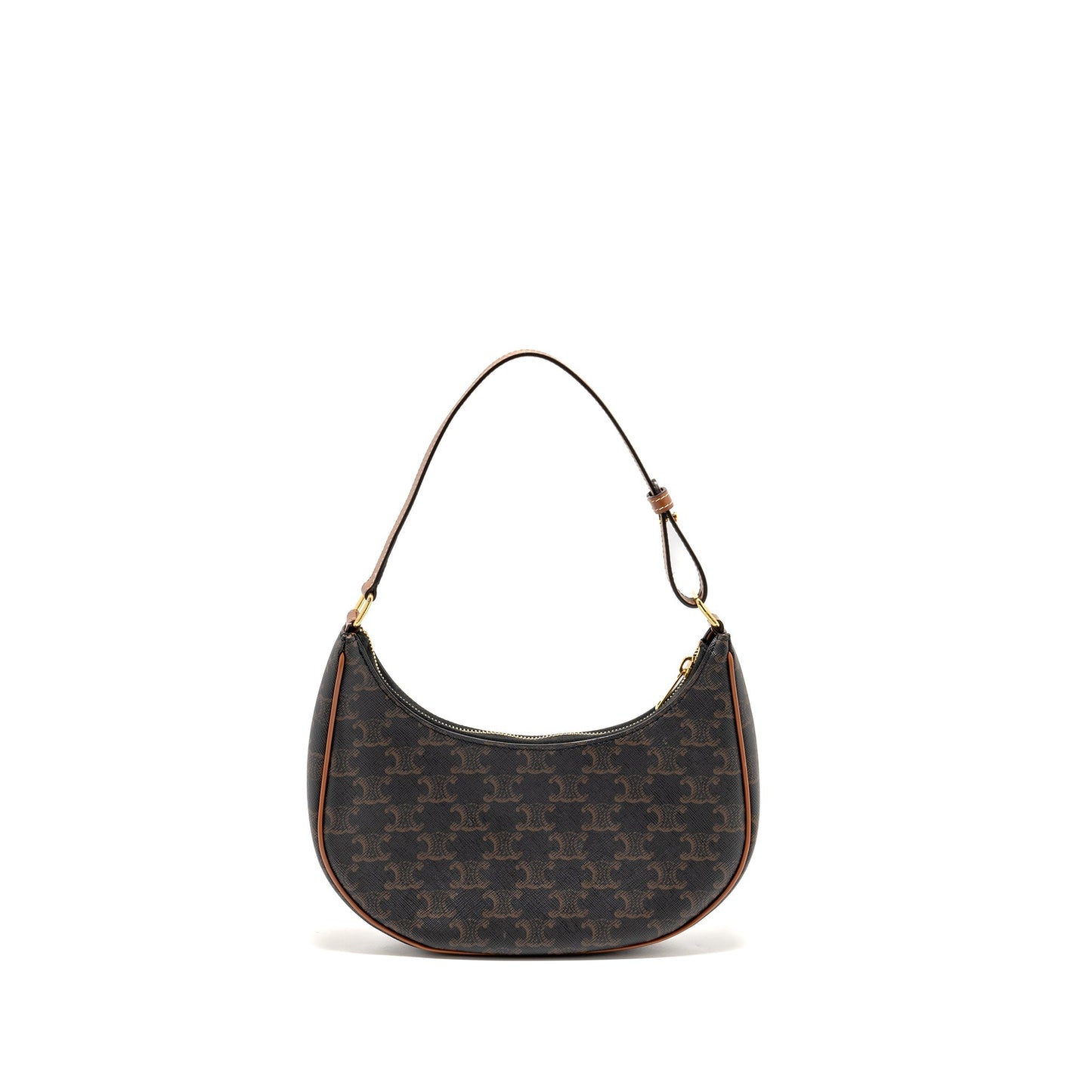 Luxury CELINE Ava Bag Triomphe canvas / Calfskin tan GHW