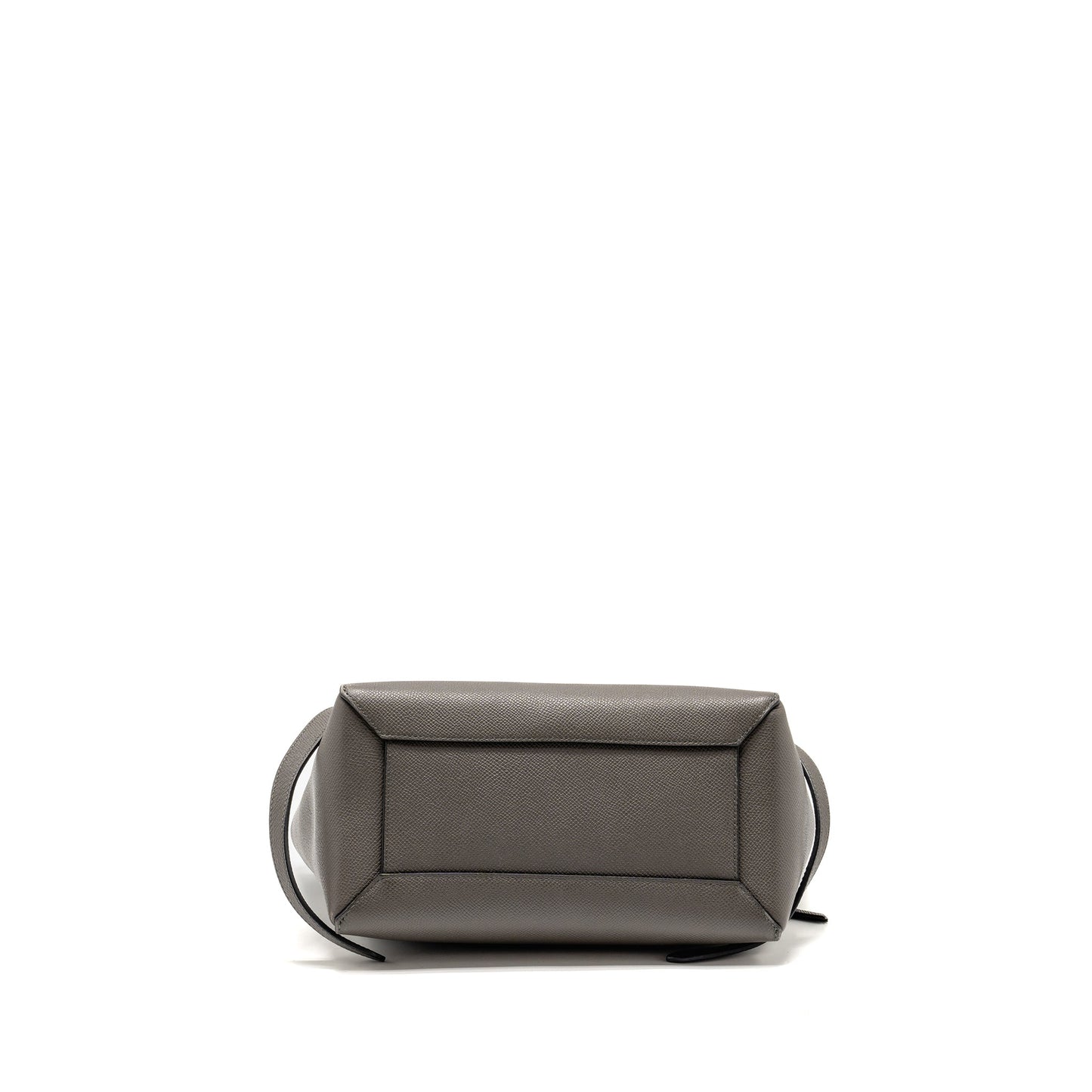 CELINE Micro Belt Purse Grained Calfskin Grey