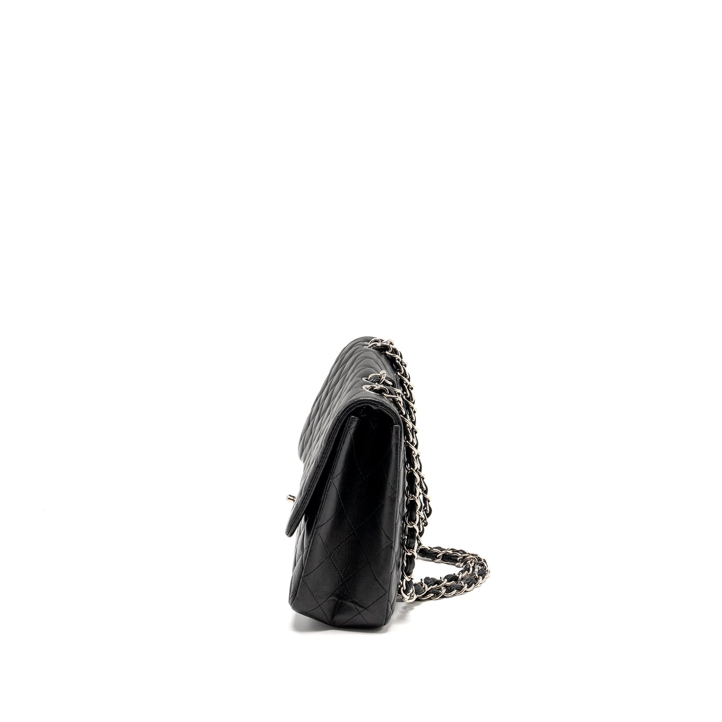 Chanel Jumbo Classic single Flap Bag Lambskin Black SHW