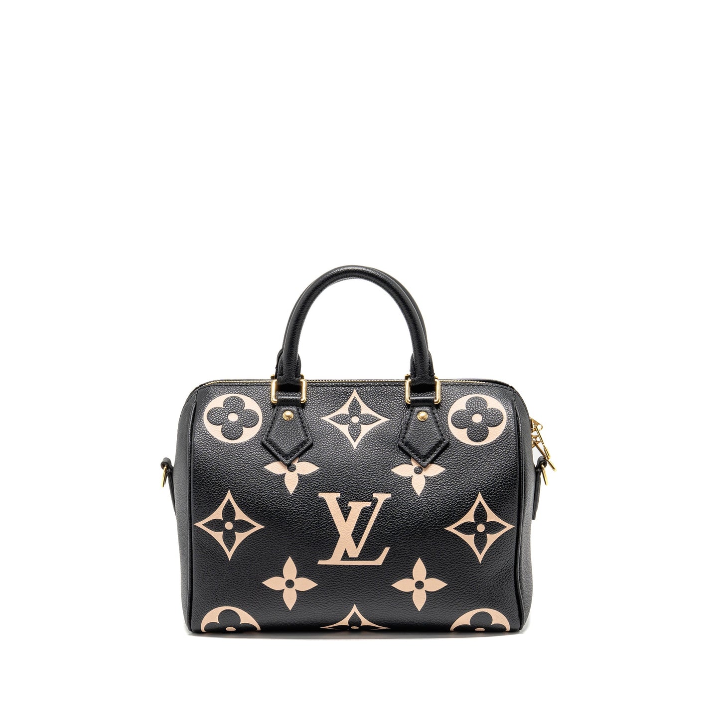 Louis Vuitton Speedy Bandouliere 25 Bicolour Monogram Empreinte Leather Black/Beige