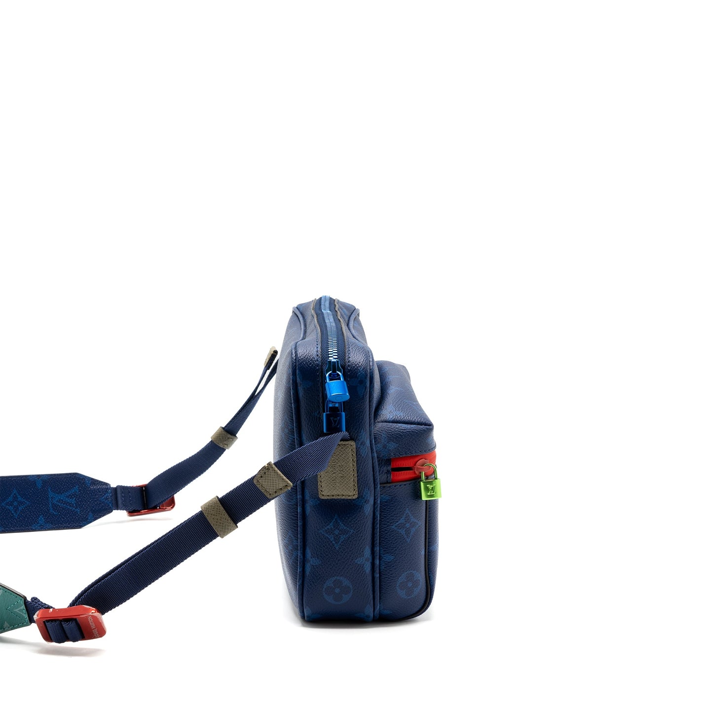 Louis Vuitton Messenger Purse Monogram Canvas Pacific Blue/ Multicolour Hardware