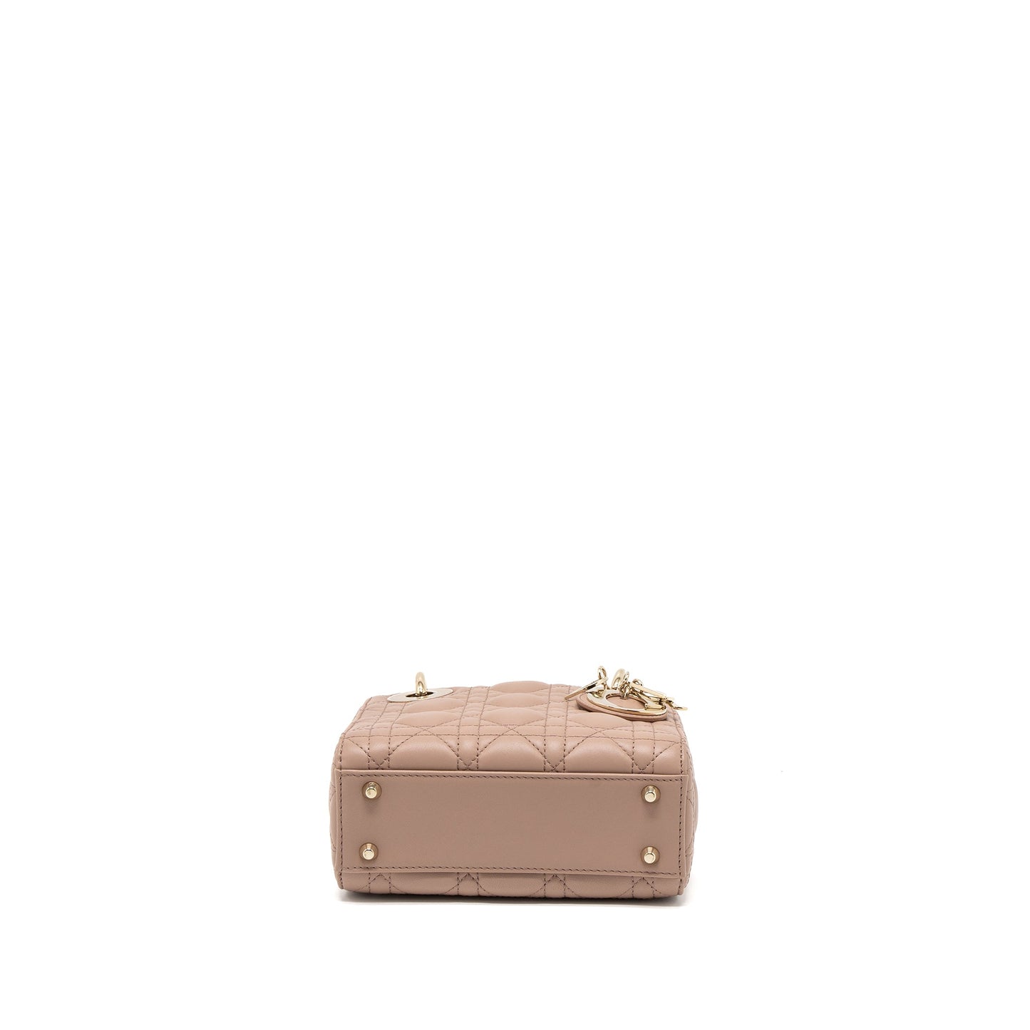 Dior Mini Lady Dior Cannage Lambskin Blush