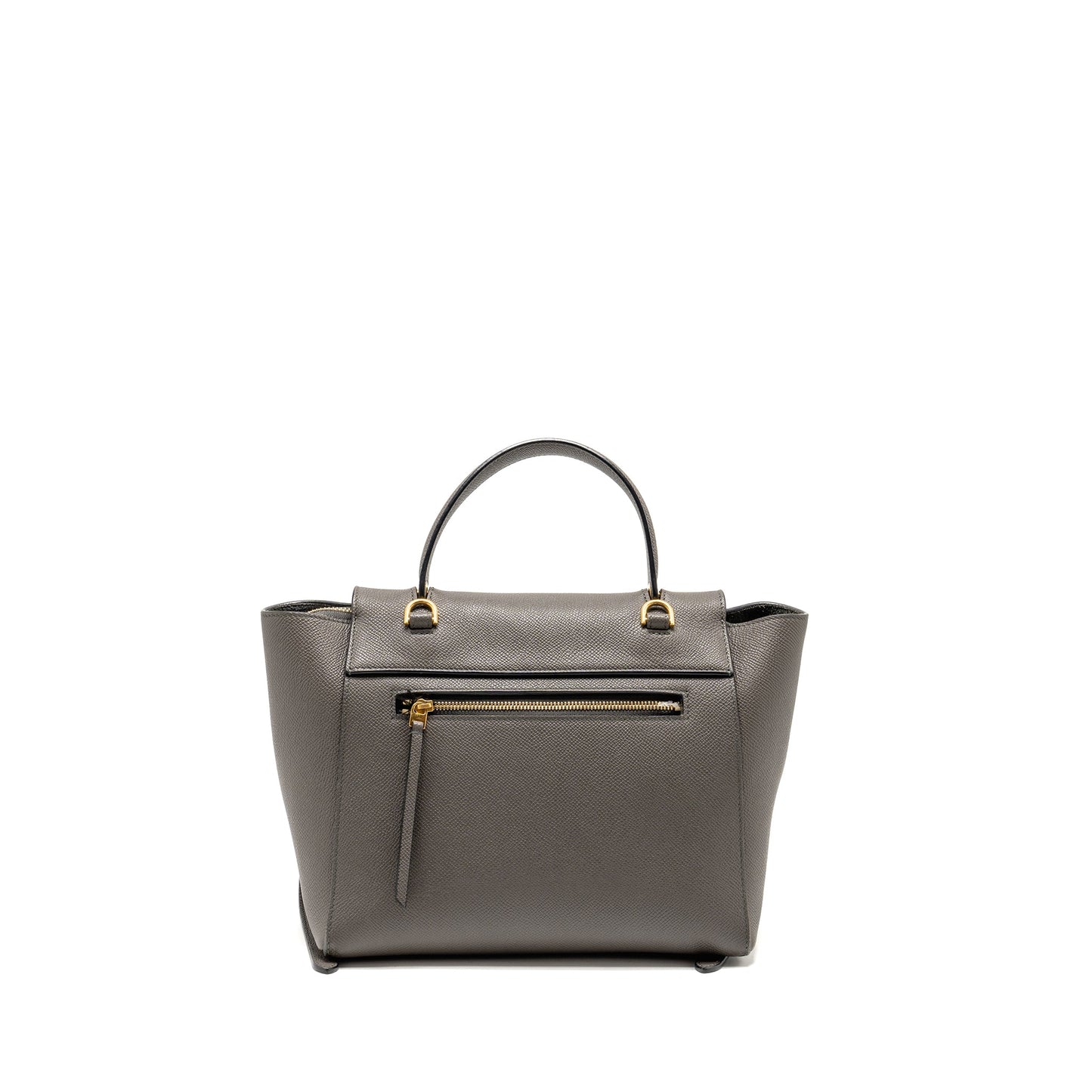 CELINE Micro Belt Purse Grained Calfskin Grey