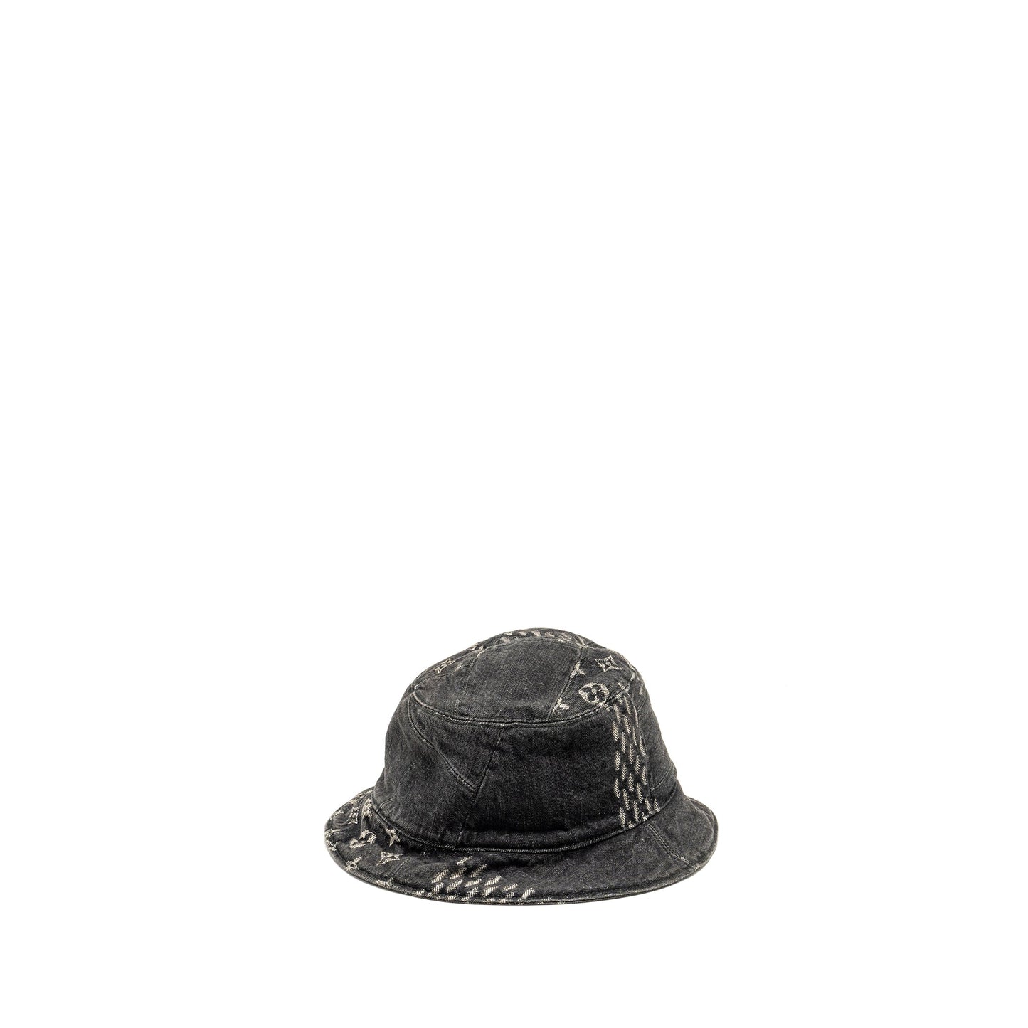 Louis Vuitton Ã Nigo Size 58 Damier Bucket Hat Denim BLACK