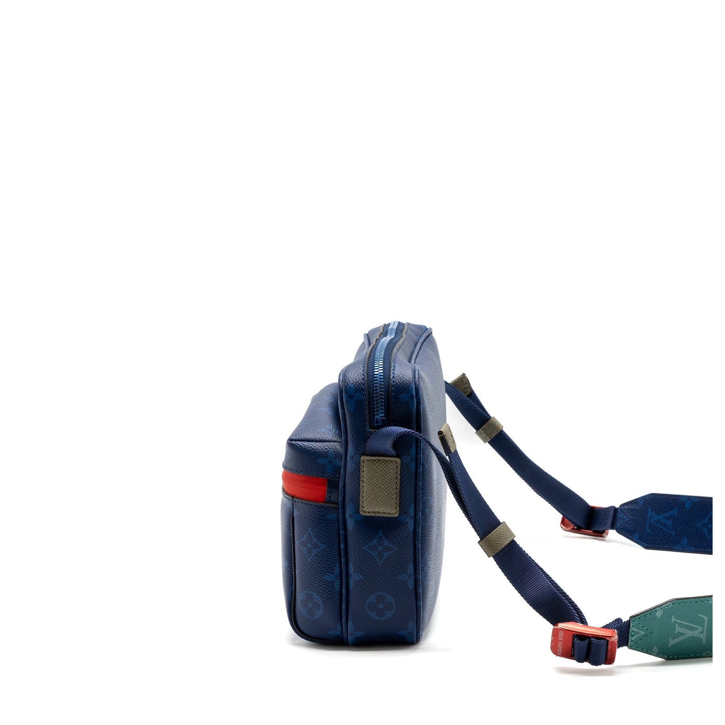 Louis Vuitton Messenger Purse Monogram Canvas Pacific Blue/ Multicolour Hardware