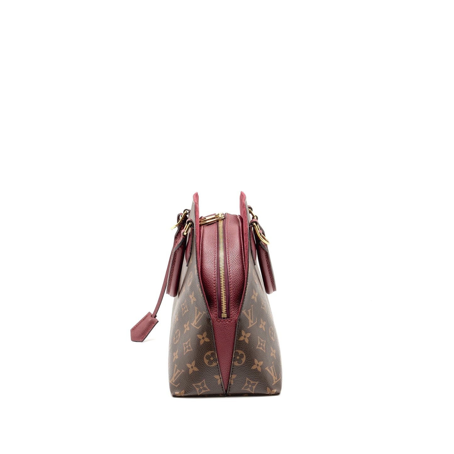 Louis Vuitton Alma BâNâB Purse Monogram Canvas Raspberry