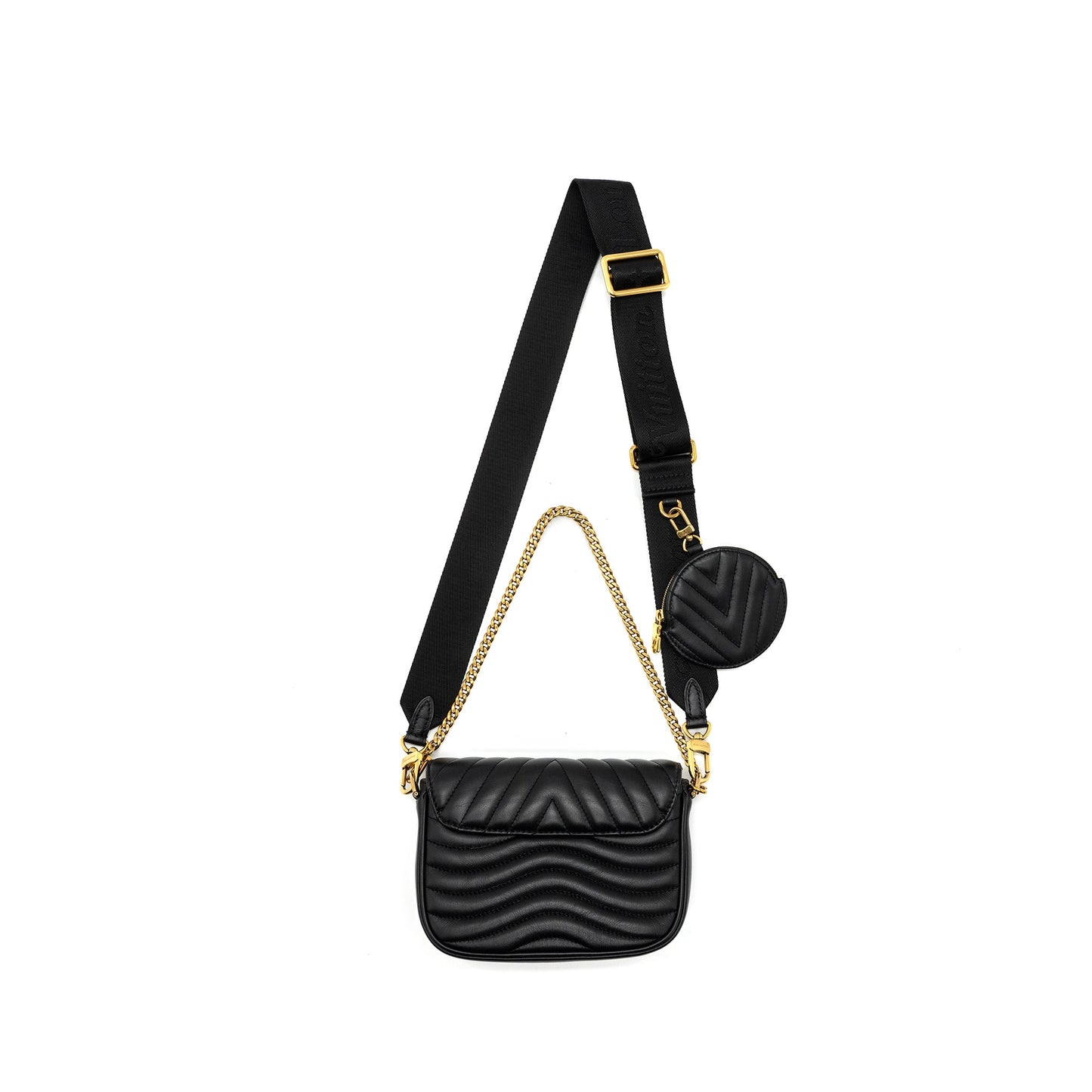 Louis Vuitton New Wave Multi Pochette Calfskin Black