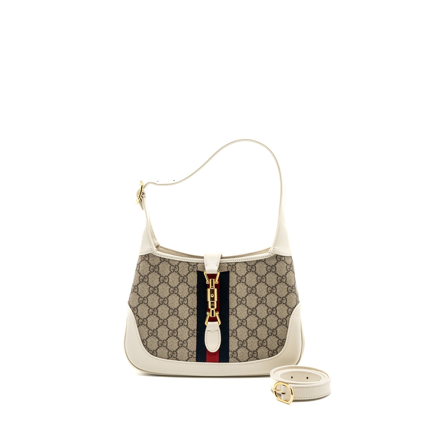 Gucci Jackie 1961 small Mini Purse calfskin white multicolour