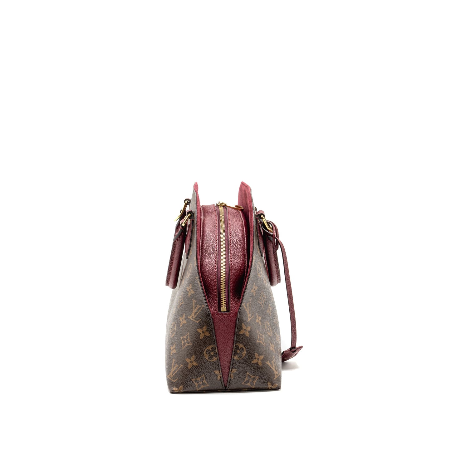 Louis Vuitton Alma BâNâB Purse Monogram Canvas Raspberry