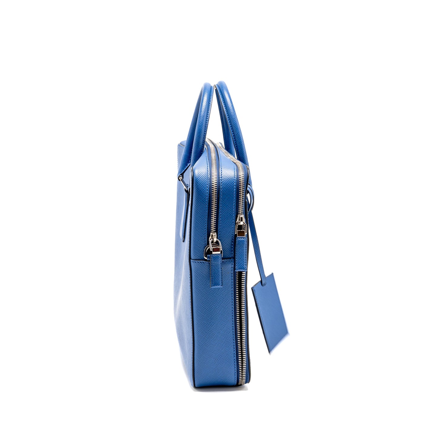 Prada Saffiano Briefcase Azzurro