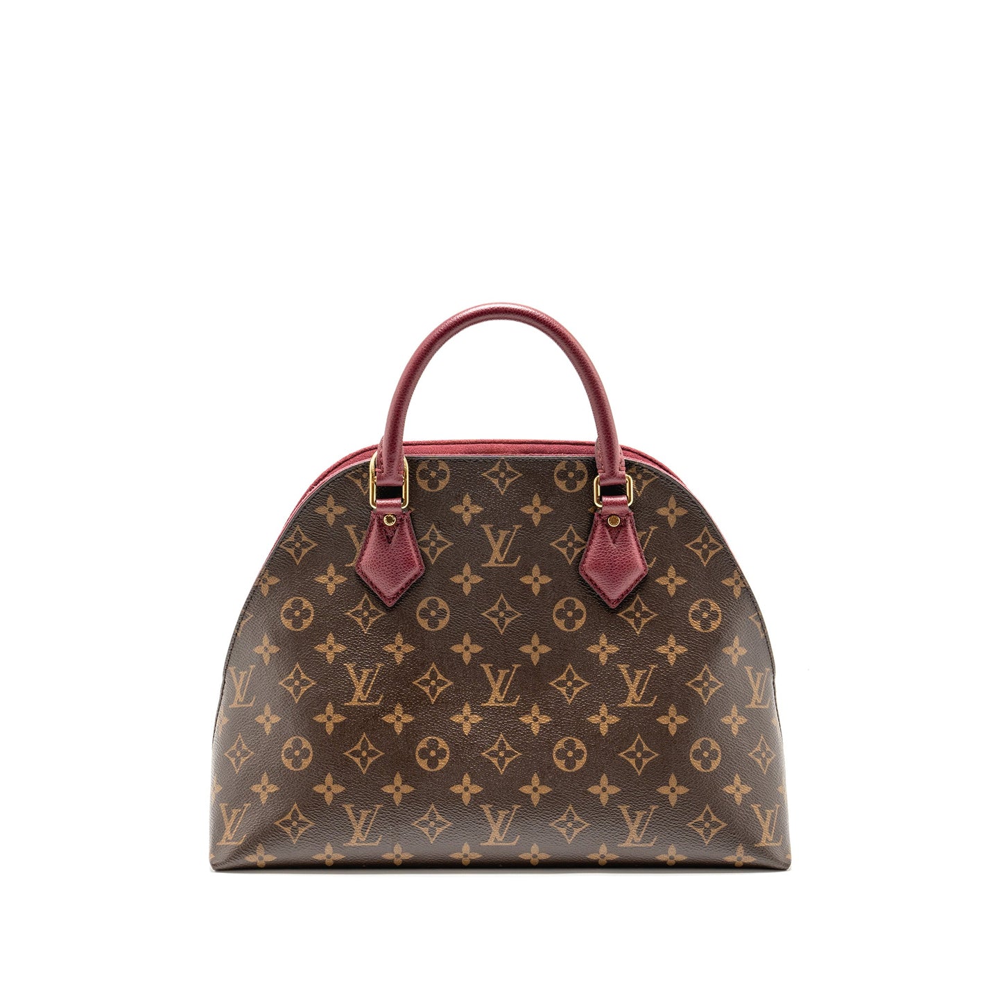 Louis Vuitton Alma BâNâB Purse Monogram Canvas Raspberry