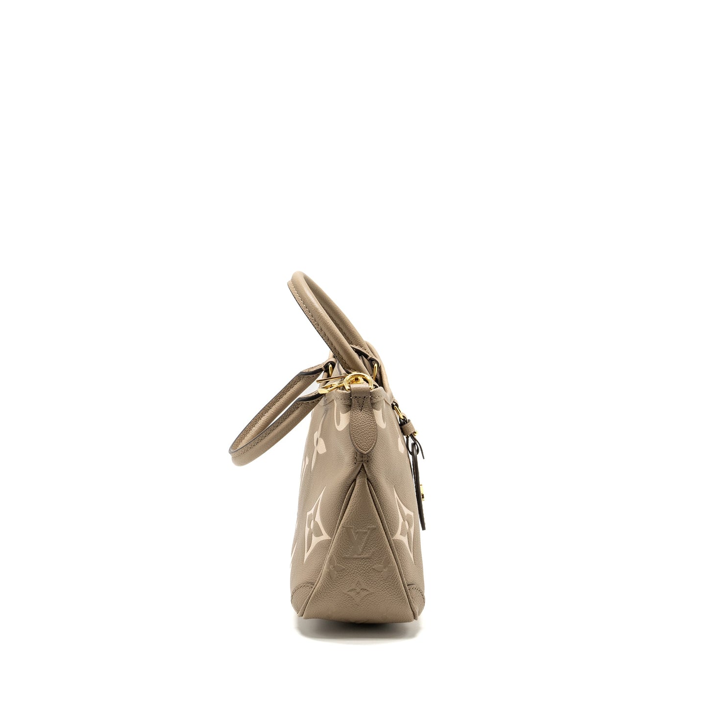 Louis Vuitton Trianon Tote Purse Monogram Empreinte Tourterelle/CrÃ¨me Beige