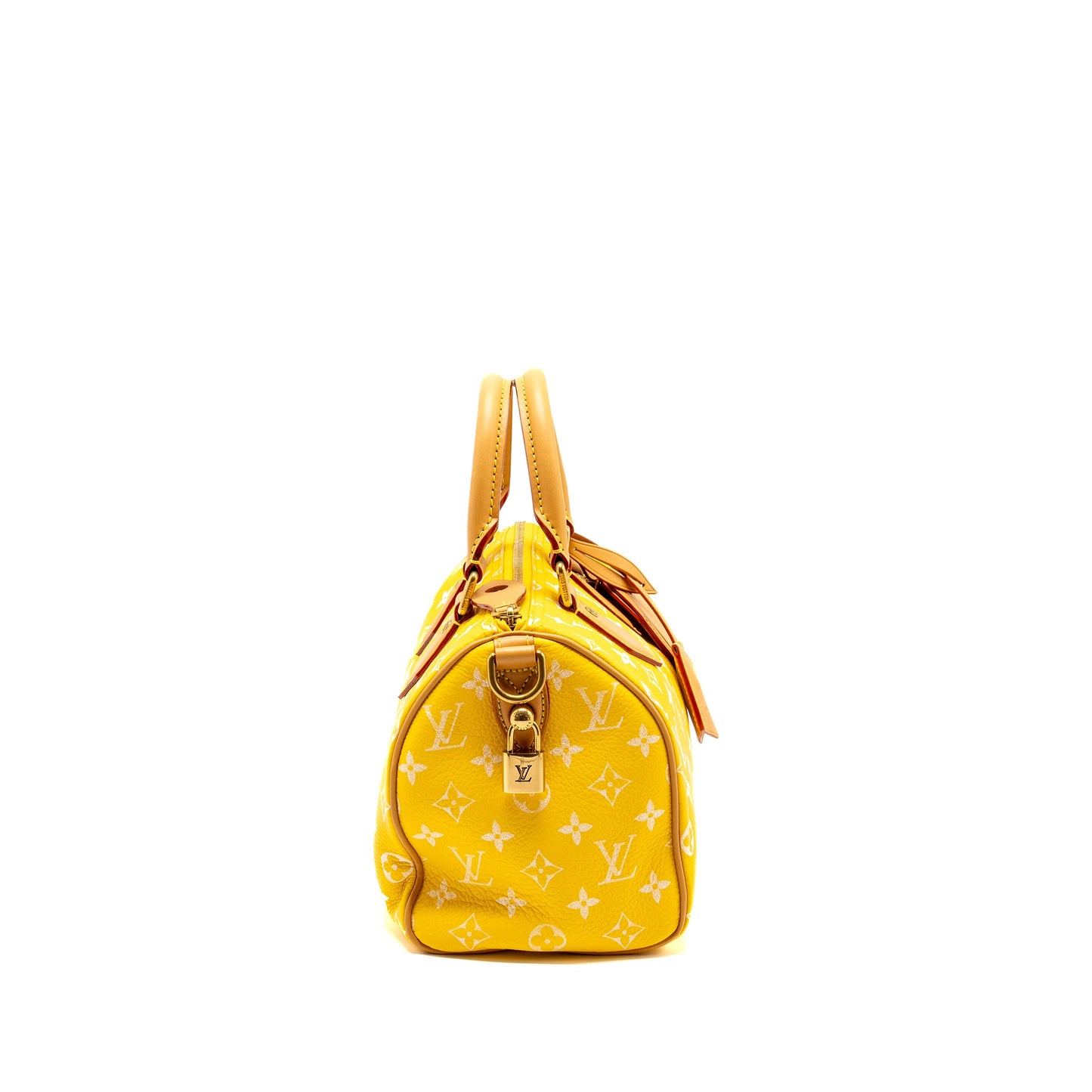 LOUIS VUITTON Speedy P9 BandouliÃ¨re 25 Monogram Soft Calfskin Jaune Mat