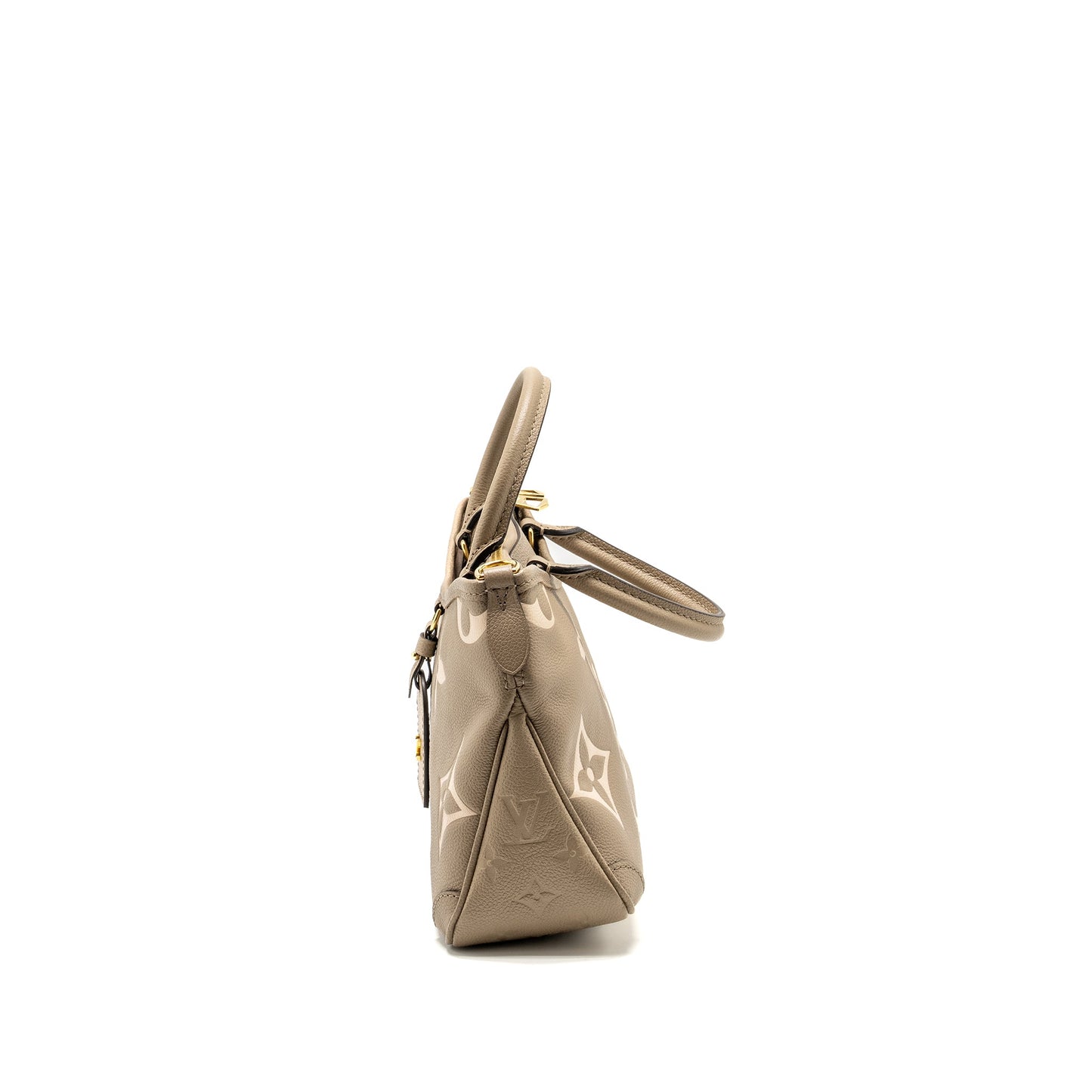 Louis Vuitton Trianon Tote Purse Monogram Empreinte Tourterelle/CrÃ¨me Beige
