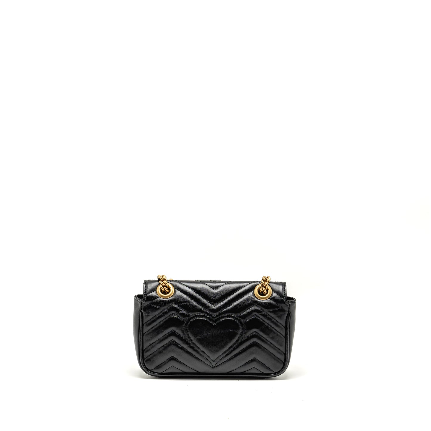 GUCCI Small Marmont Mini Purse Calfskin Black