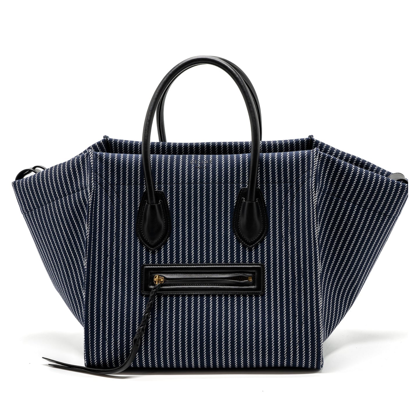 Celine phantom luggage Purse canvas / leather dark blue / black
