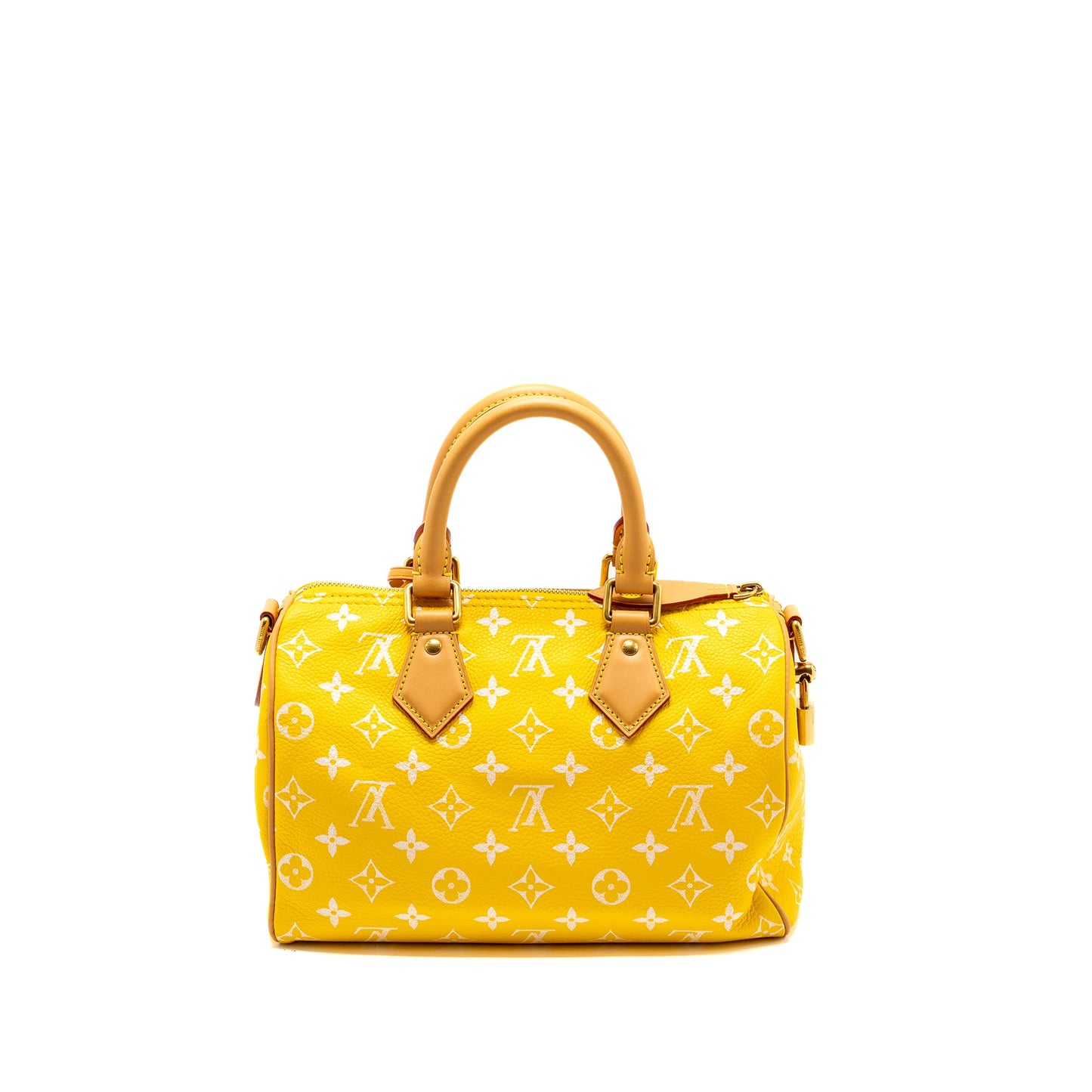 LOUIS VUITTON Speedy P9 BandouliÃ¨re 25 Monogram Soft Calfskin Jaune Mat